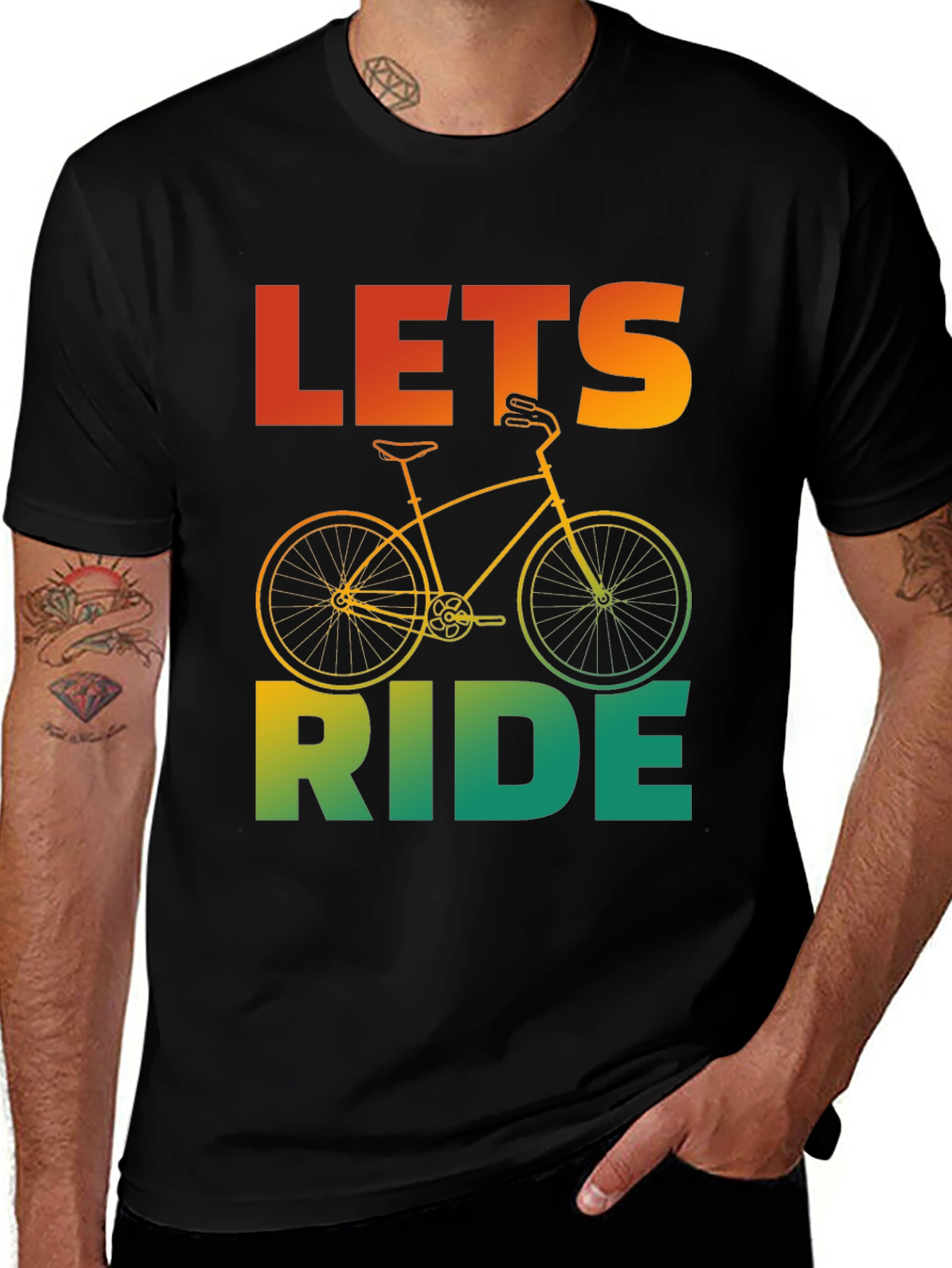 Let's Ride Graphic Tee - Biker T-Shirt