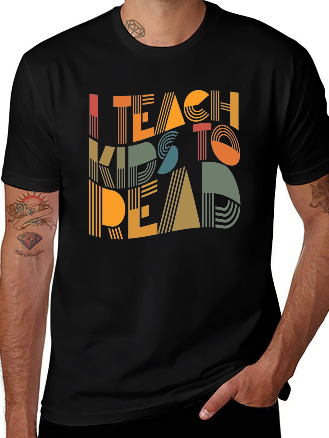 Variant 26 of I Teach Kids To Read Graphic Tee