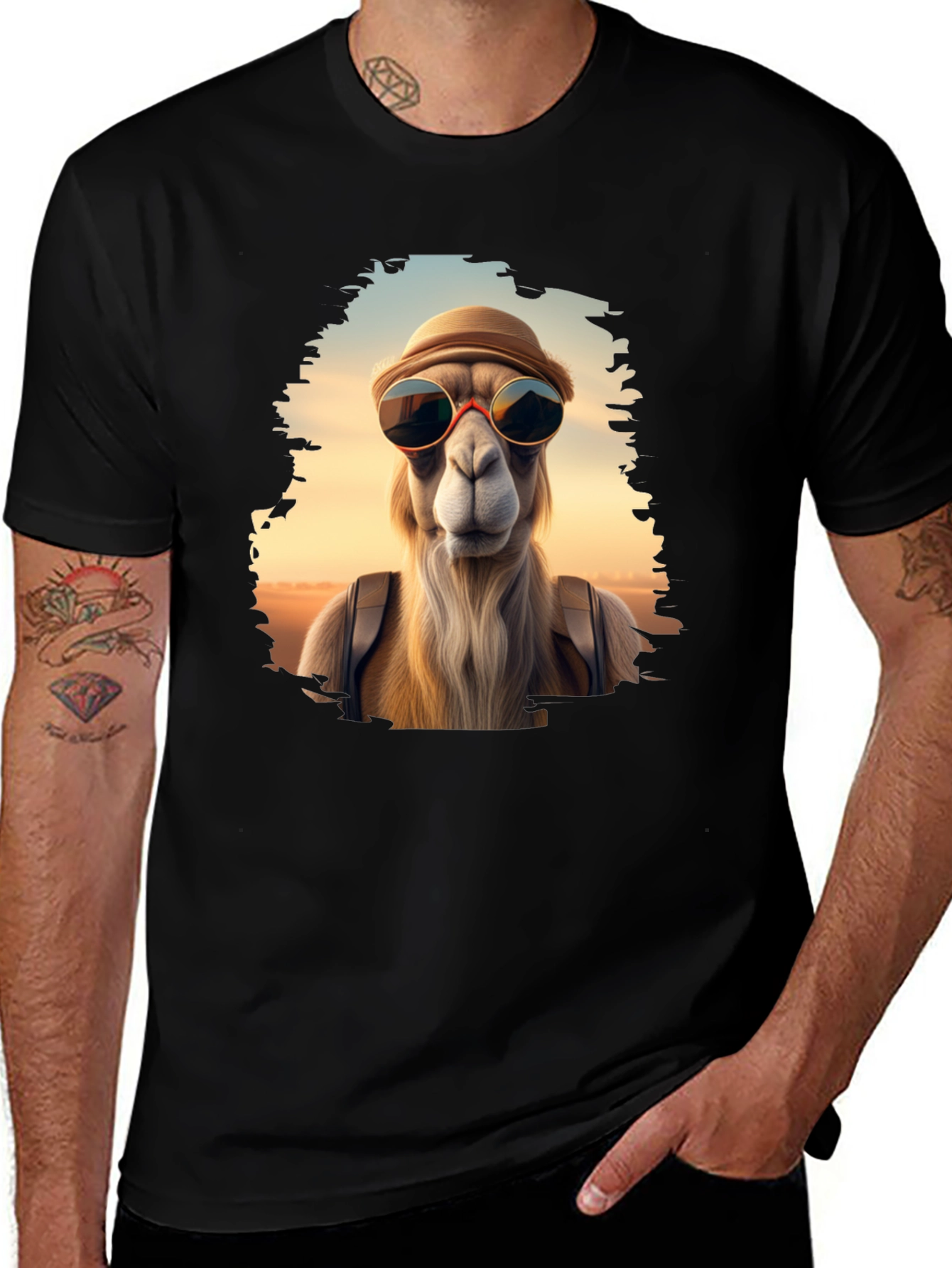 Variant 27 of Cool Camel T-Shirt - Stylish Graphic Tee