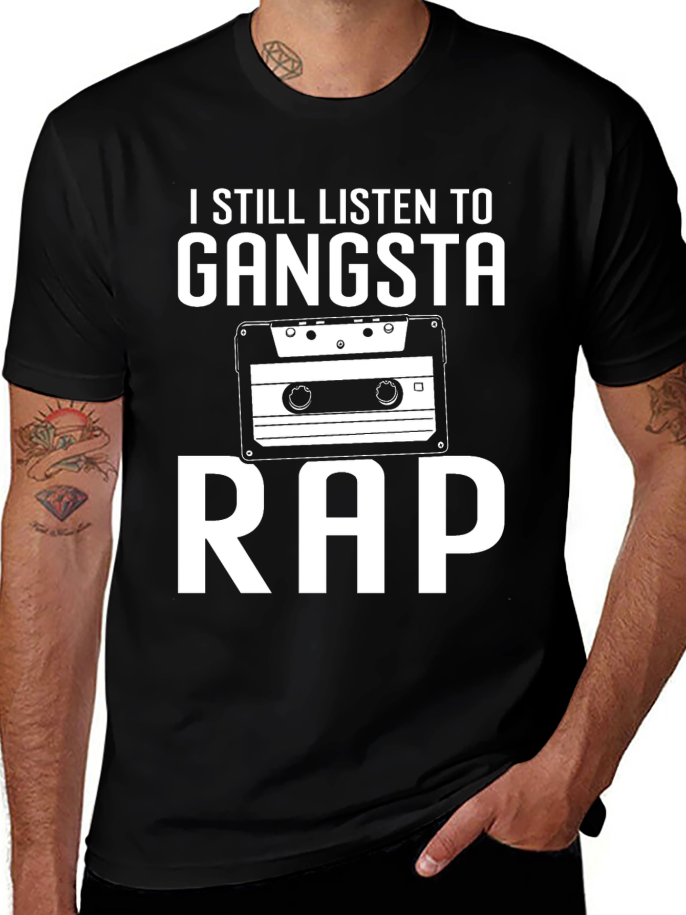 Variant 15 of Gangsta Rap Cassette Graphic T-Shirt