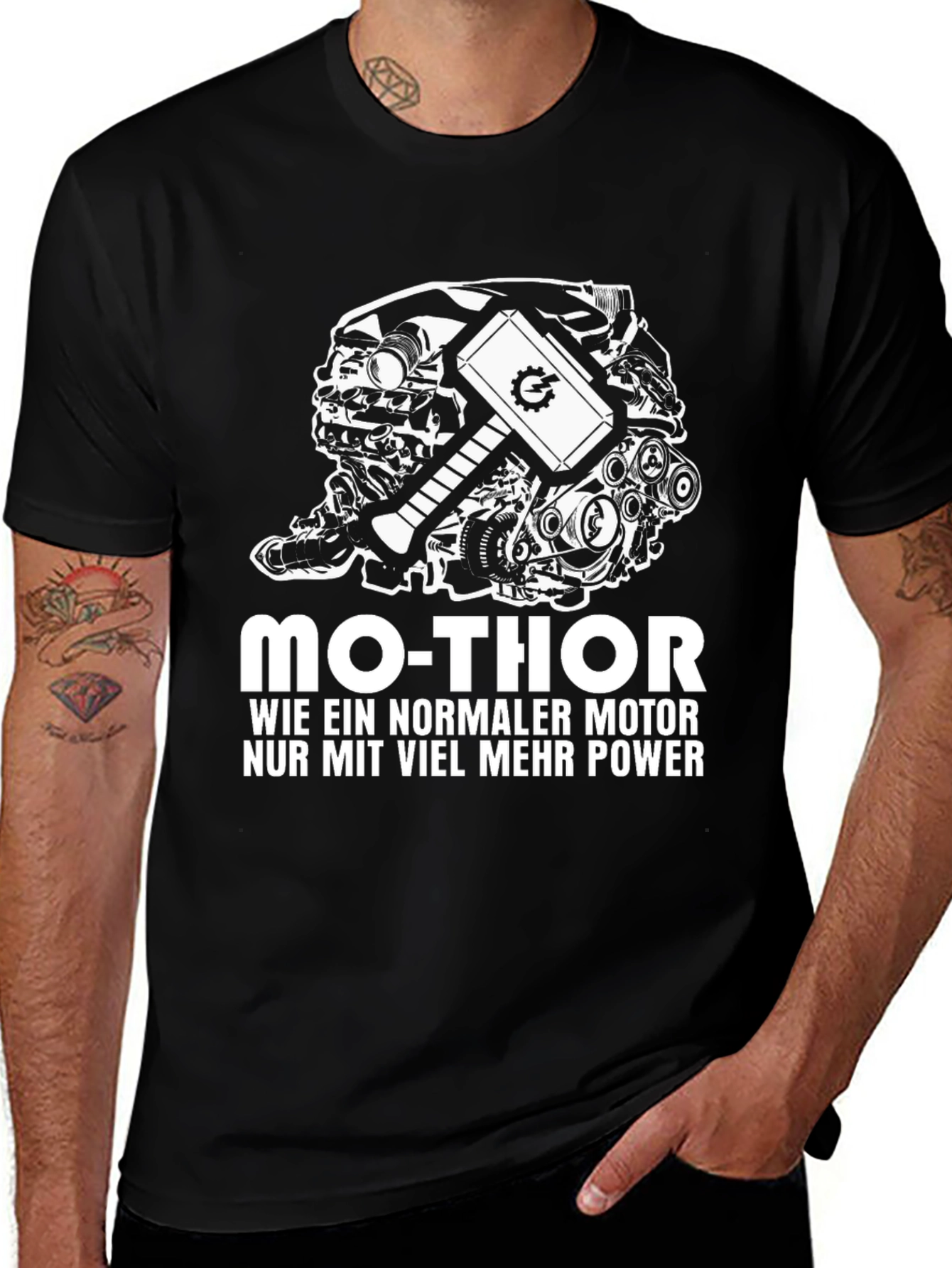 Variant 17 of Mo-Thor Motor Power T-Shirt