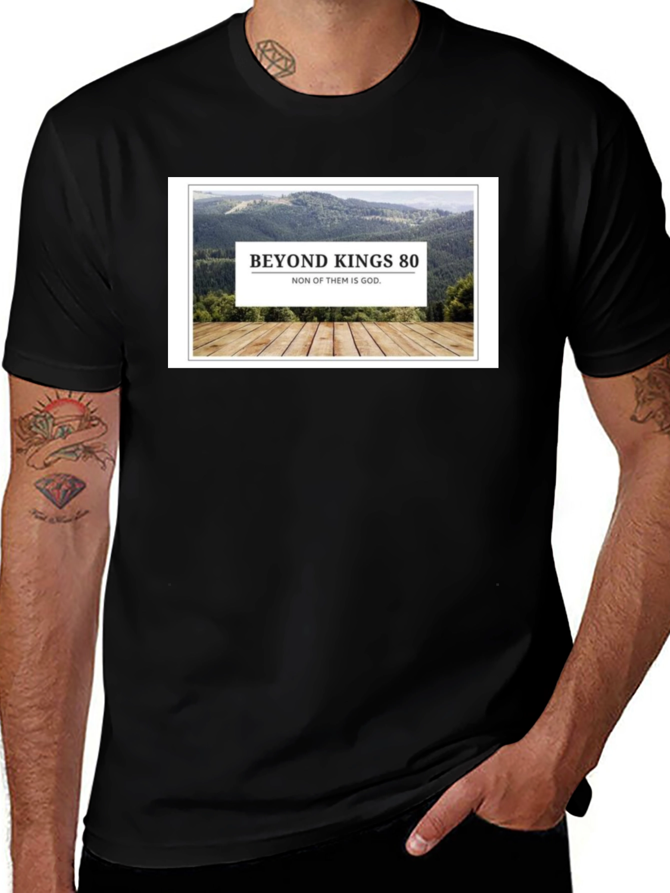 Variant 21 of Beyond Kings 80 Graphic Tee - Unisex Black T-Shirt