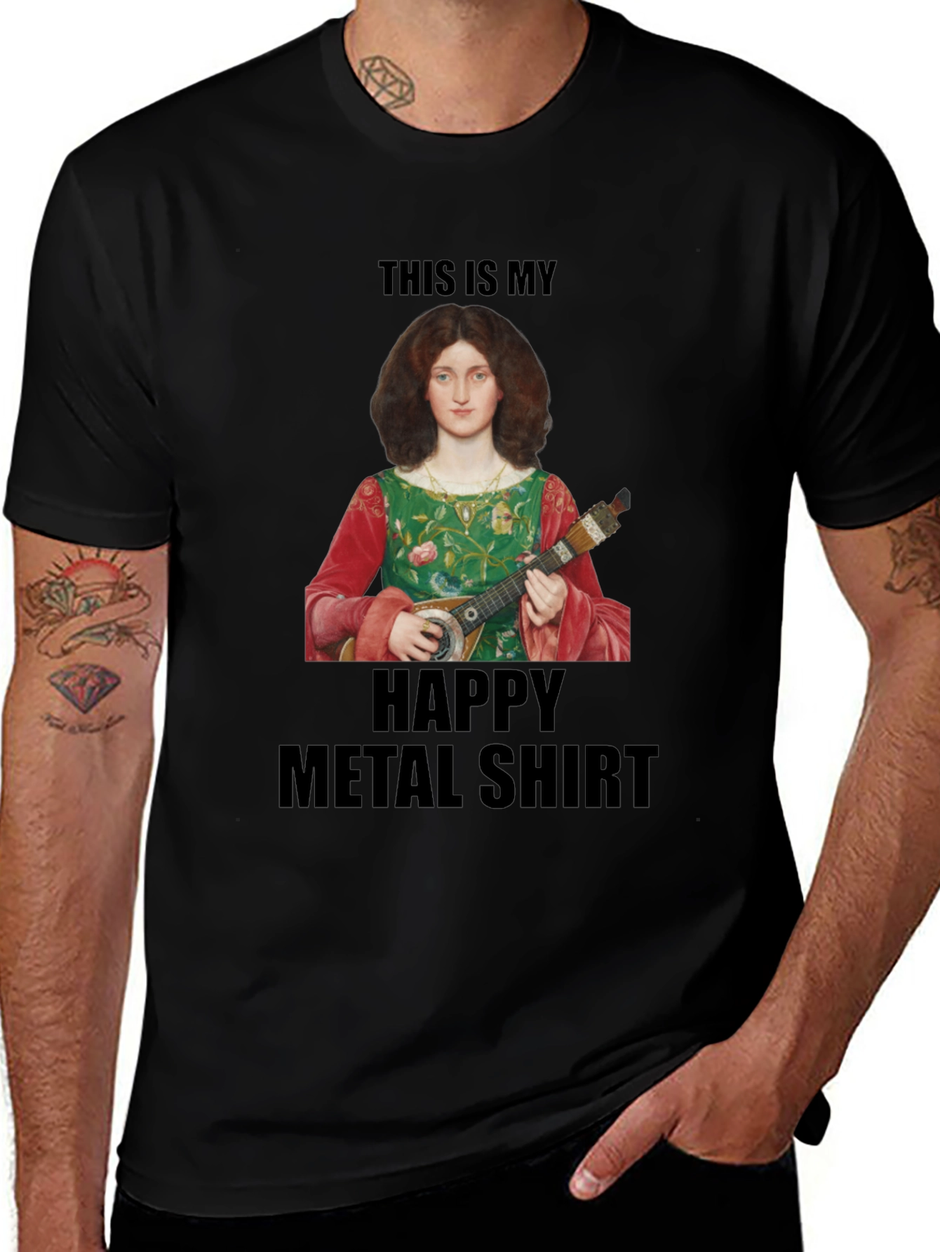 Variant 14 of Happy Metal Shirt - Renaissance Music Tee