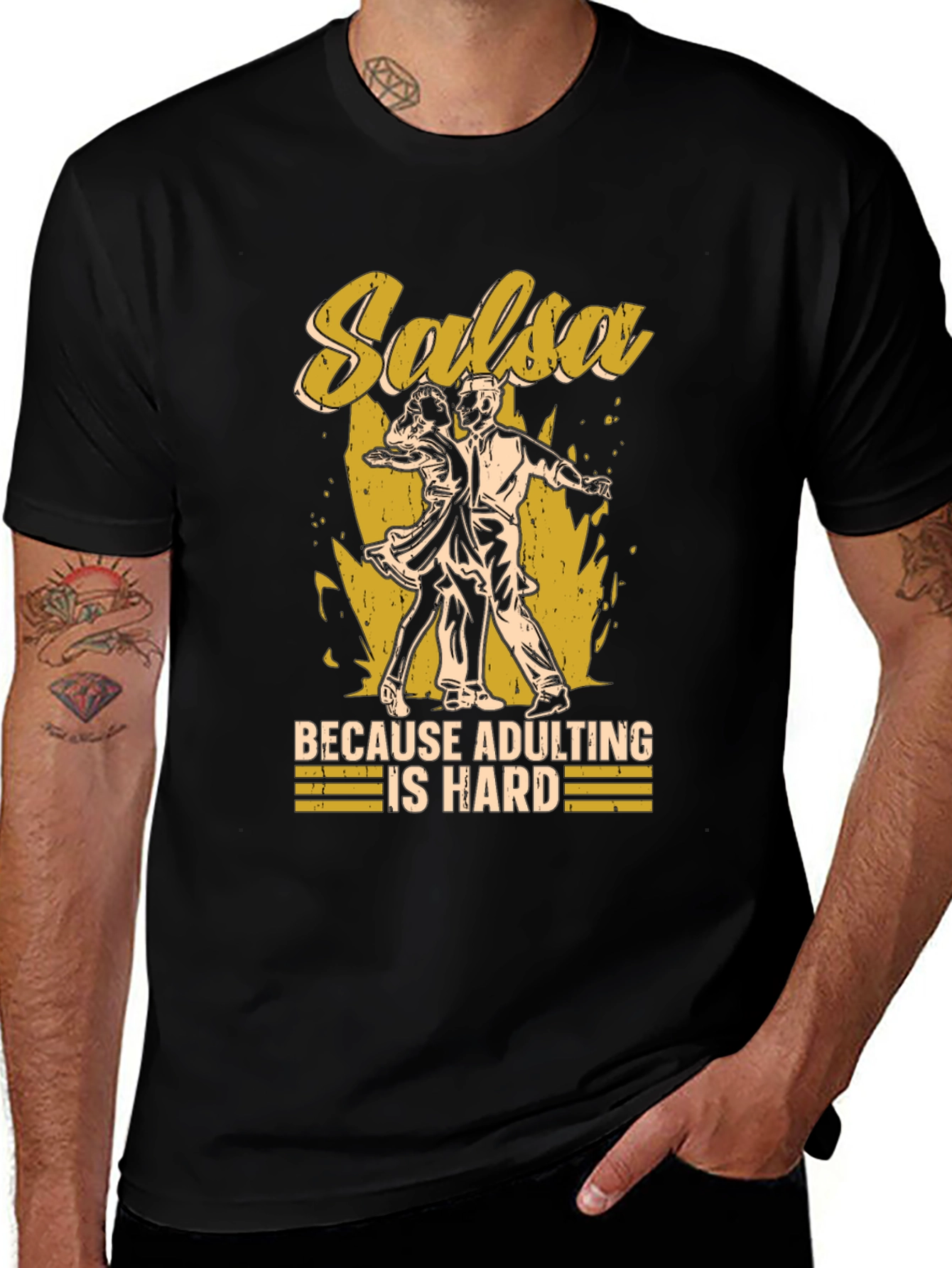 Variant 28 of Salsa Dancing Adulting Humor T-Shirt