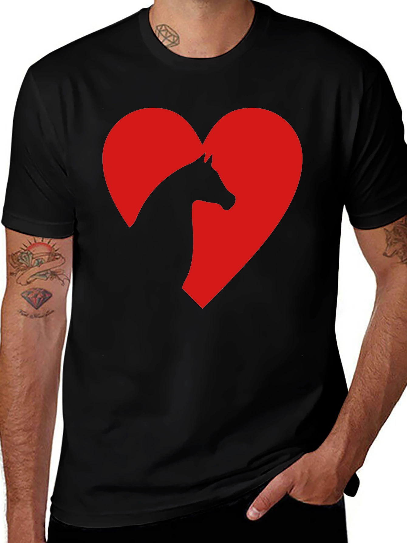 Variant 6 of Horse Lover Heart T-Shirt