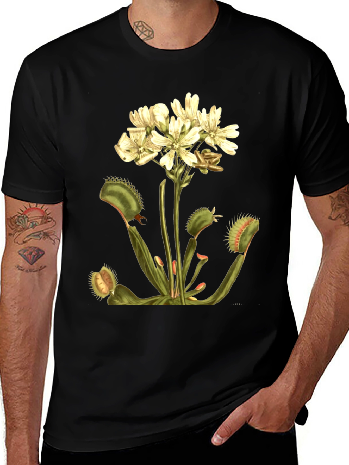 Venus Flytrap Graphic T-Shirt - Nature Lover Apparel