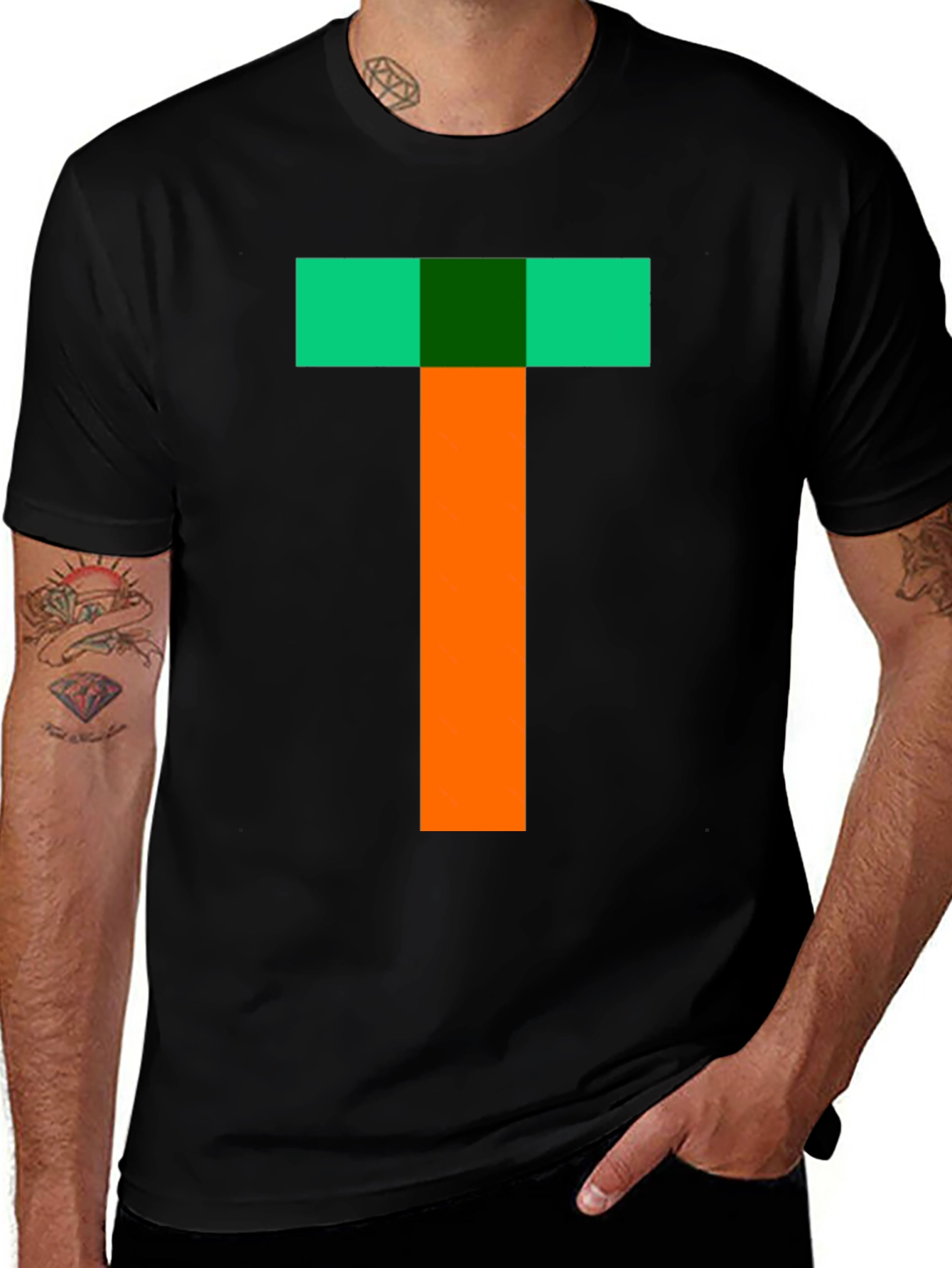 Variant 2 of Pixelated T Shirt - Cool Retro Gaming Style Tee
