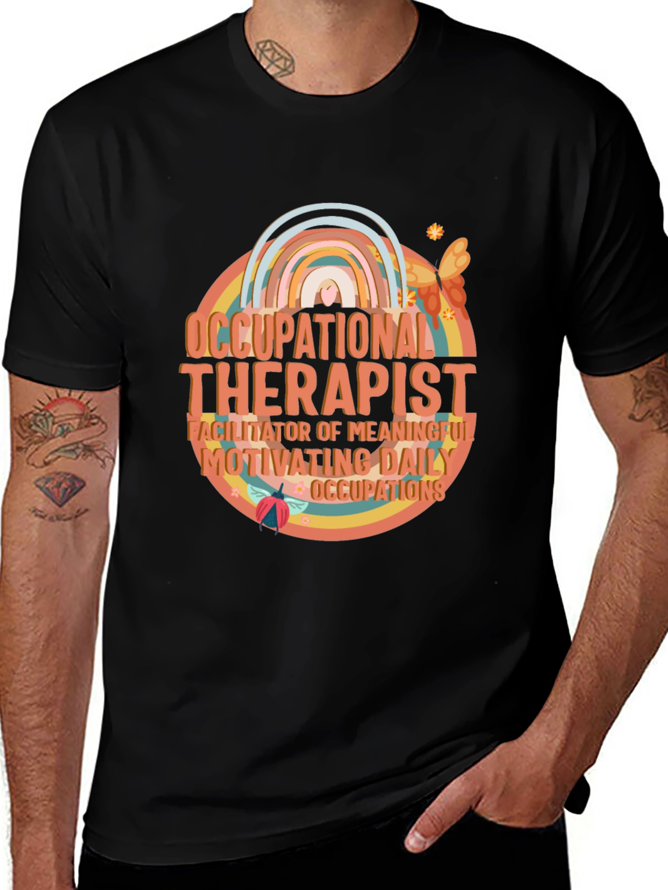 Occupational Therapist Rainbow Graphic Tee
