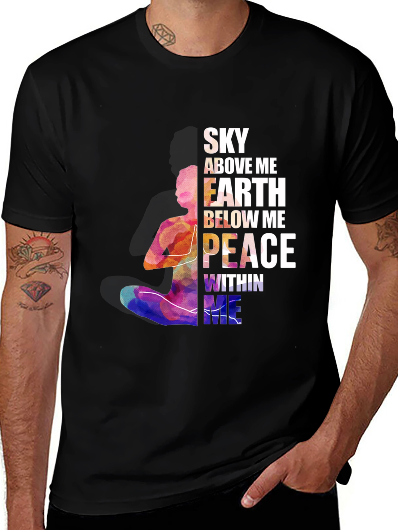 Variant 28 of Yoga Peace Within Me Graphic T-Shirt