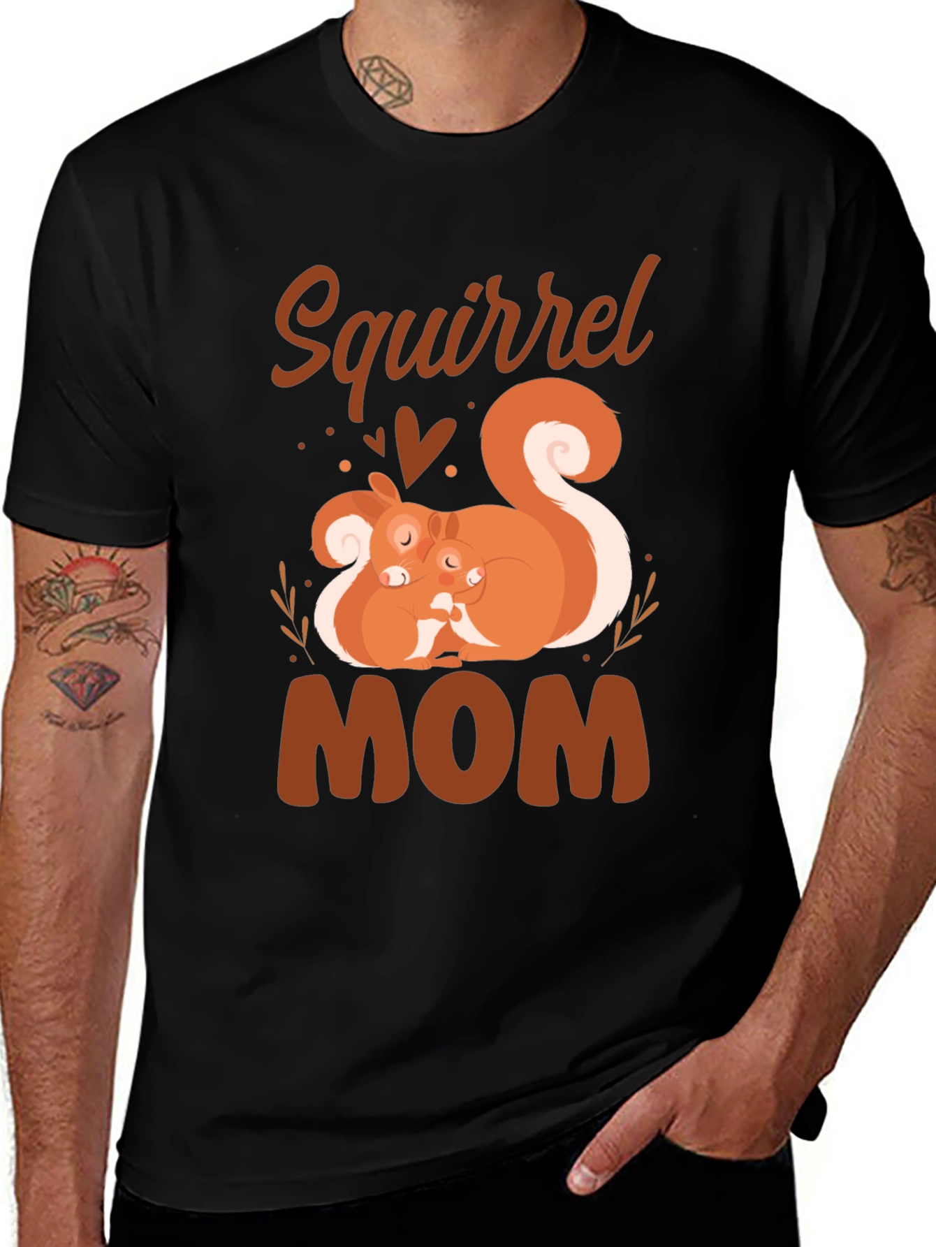 Variant 22 of Squirrel Mom T-Shirt - Cute Animal Graphic Tee