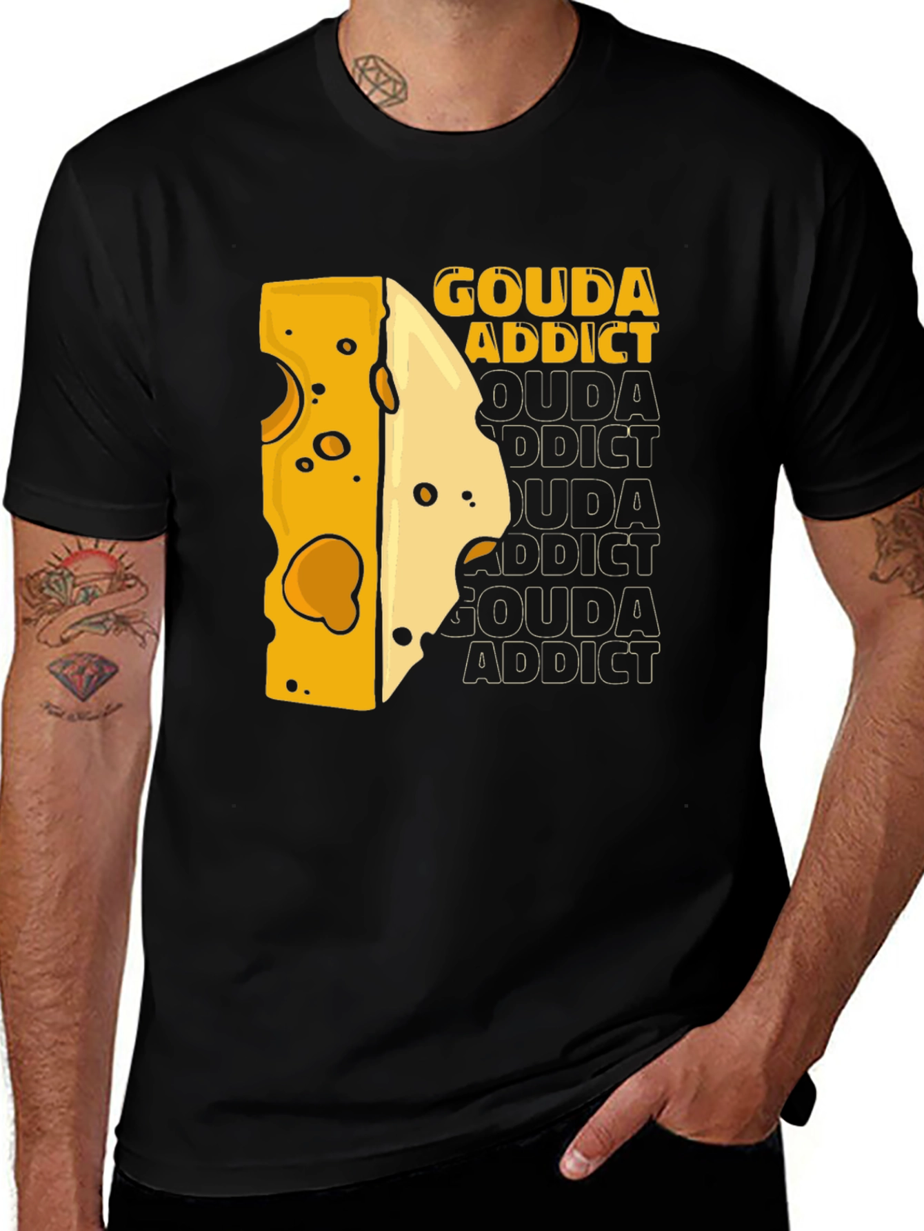 Gouda Addict T-Shirt - Cheese Lover Tee