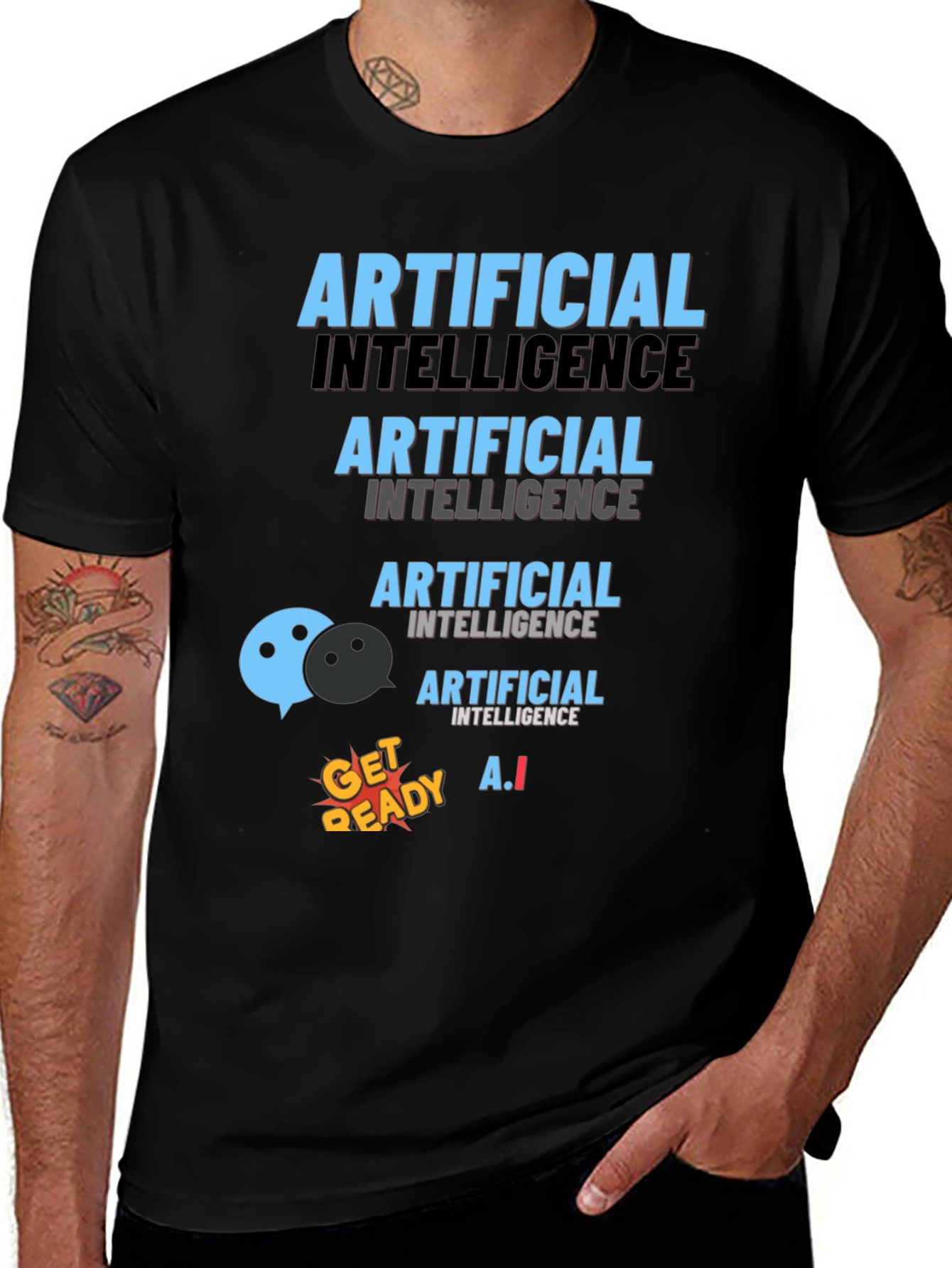 Artificial Intelligence T-Shirt, Novelty AI Tee