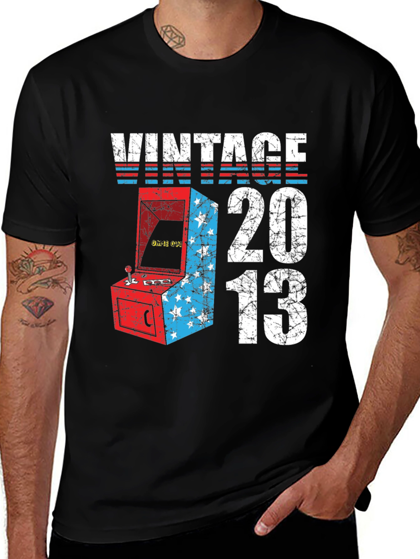 Variant 28 of Vintage 2013 Arcade Gamer T-Shirt