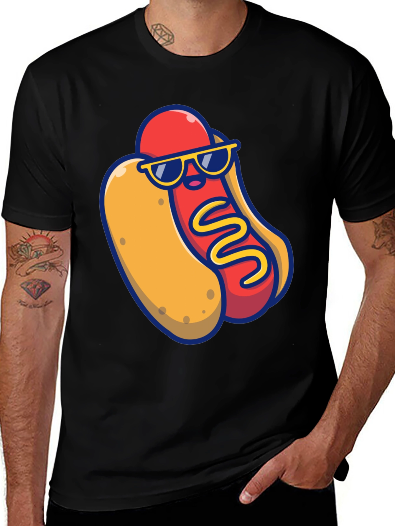 Variant 6 of Cool Hotdog Graphic T-Shirt