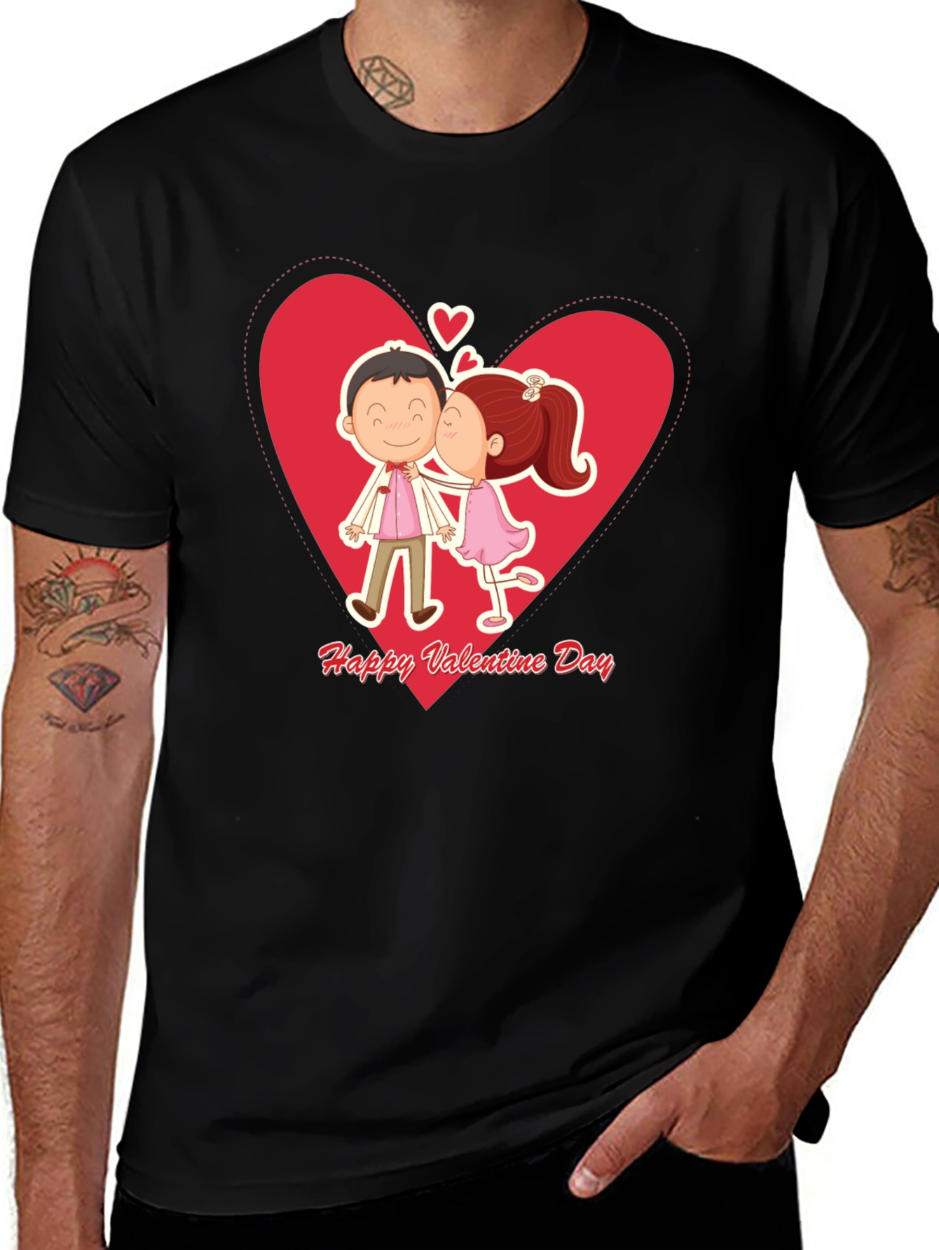Valentine's Day Couple Kissing T-Shirt