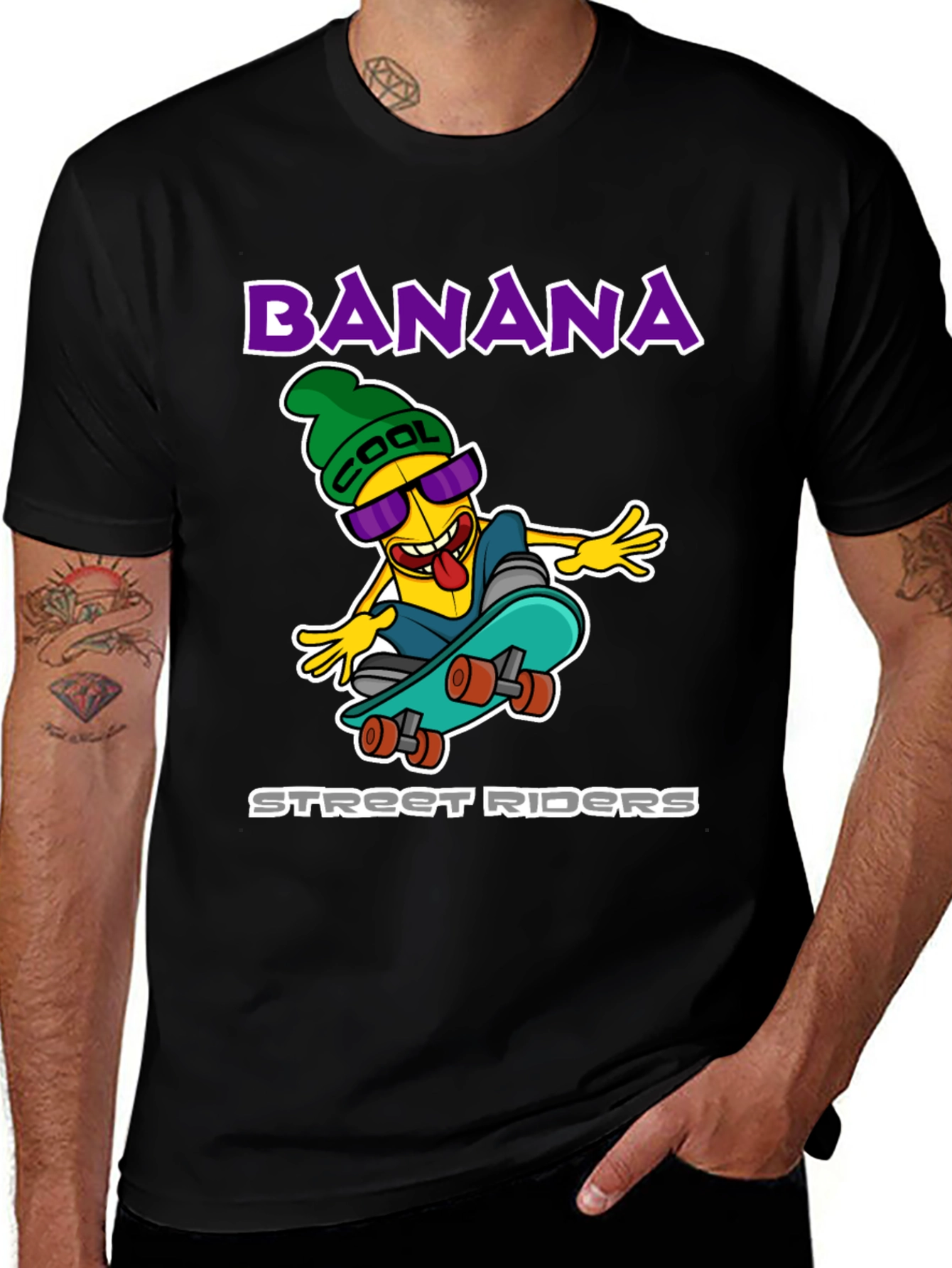 Variant 11 of Cool Banana Street Riders Graphic T-Shirt