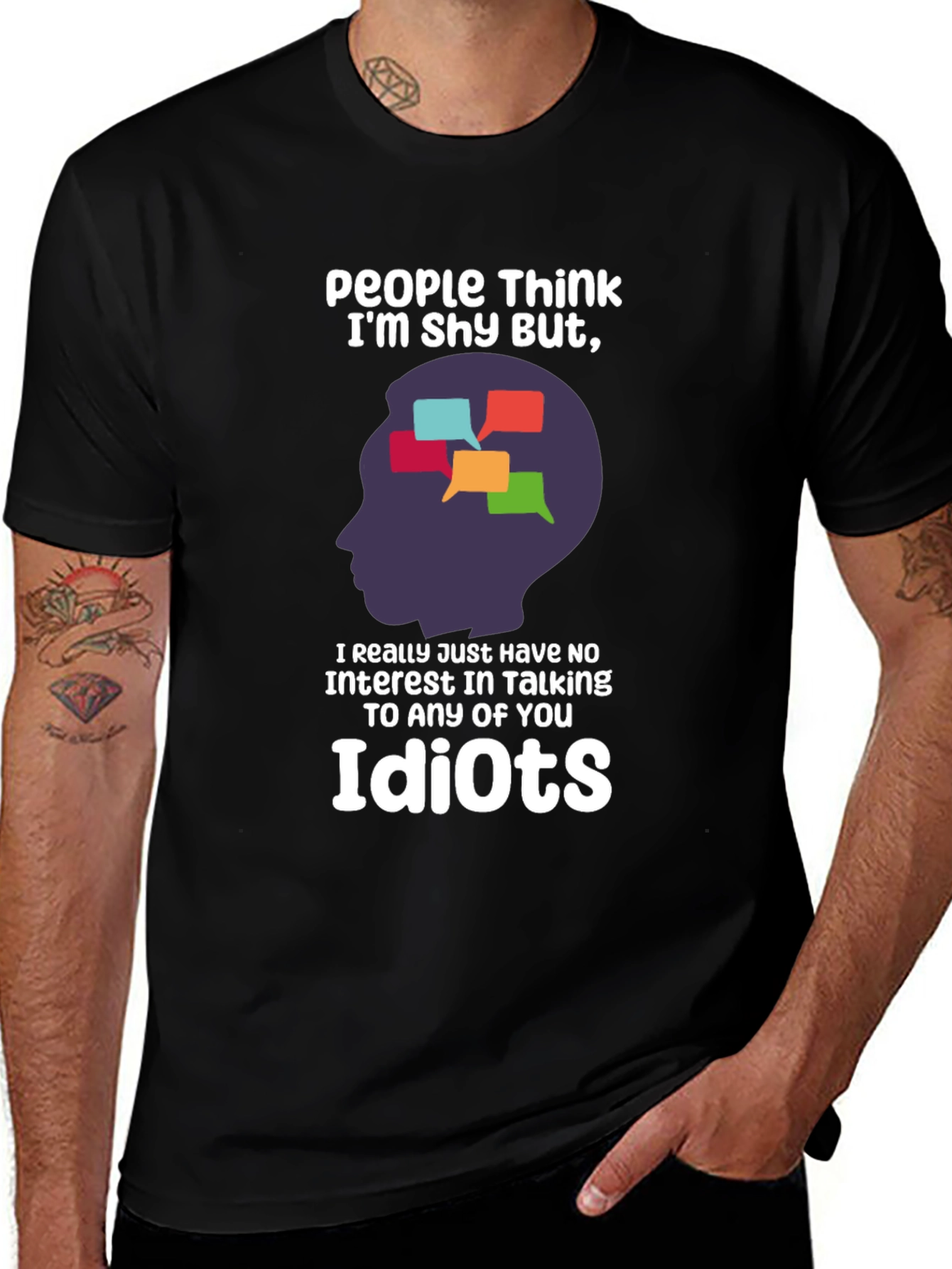 Variant 30 of Funny Graphic T-Shirt - Introvert Humor
