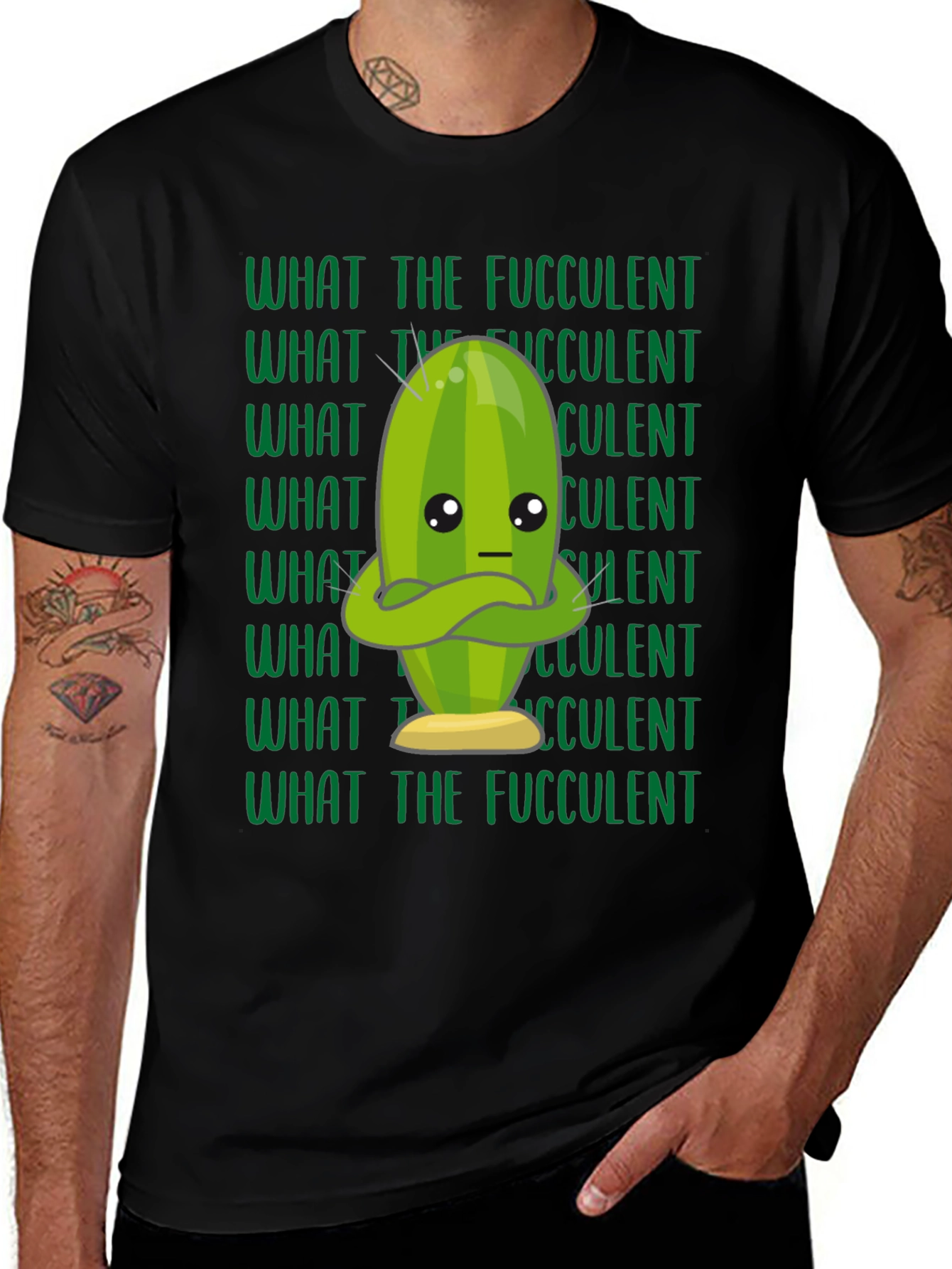 Variant 5 of What the Fucculent Graphic T-Shirt