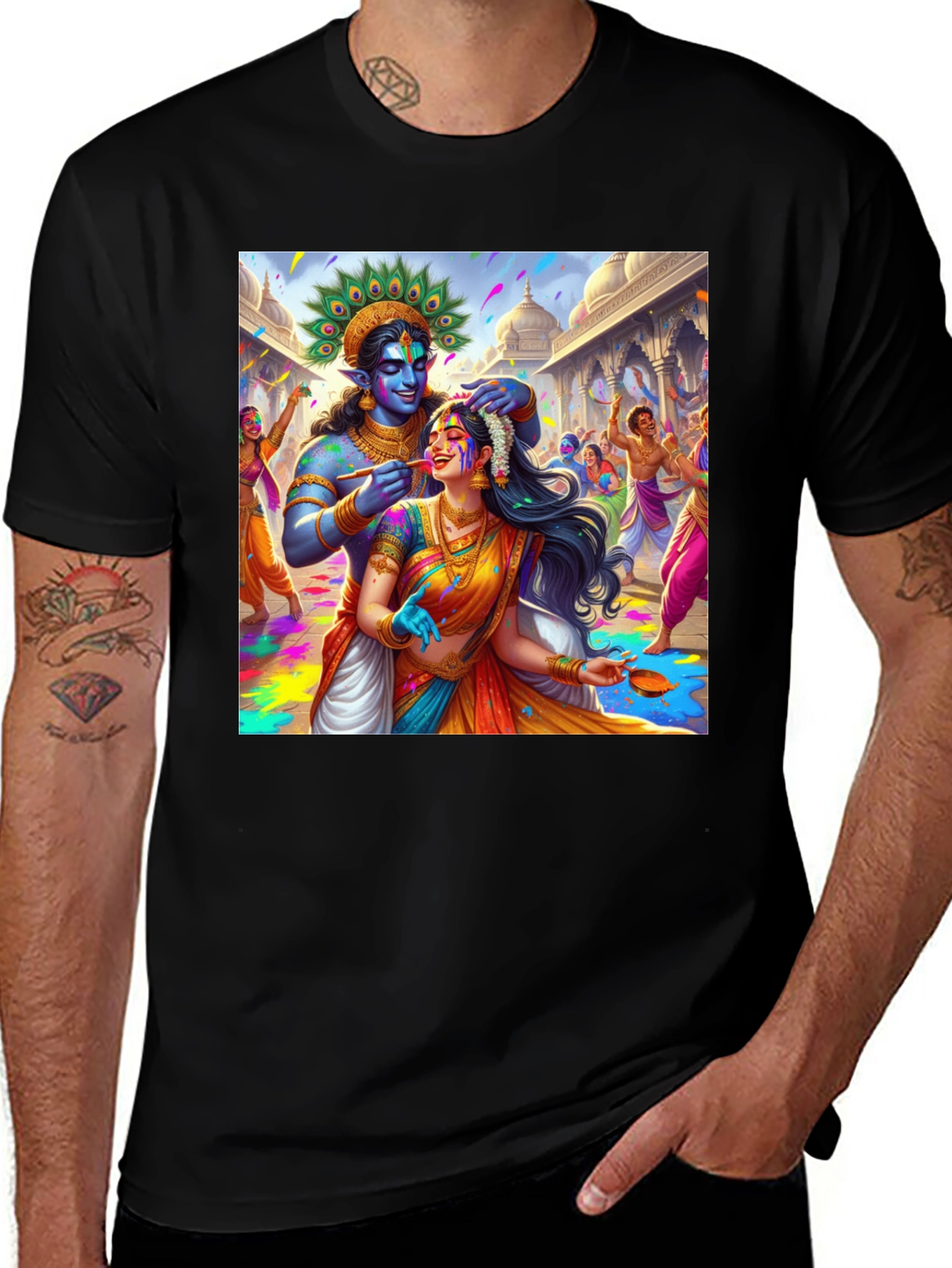 Krishna Holi Festival T-Shirt