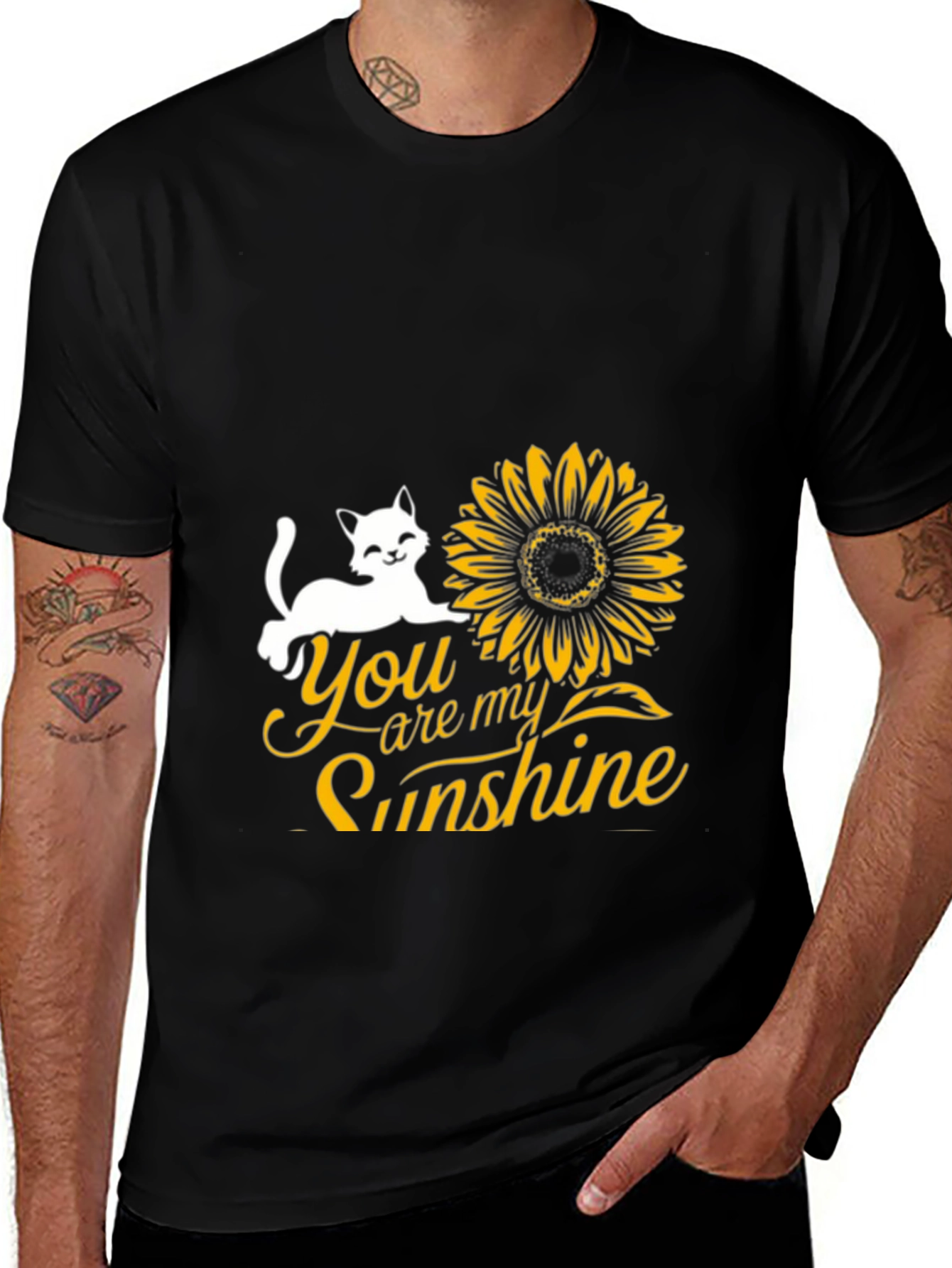 Variant 19 of You are My Sunshine Black T-Shirt