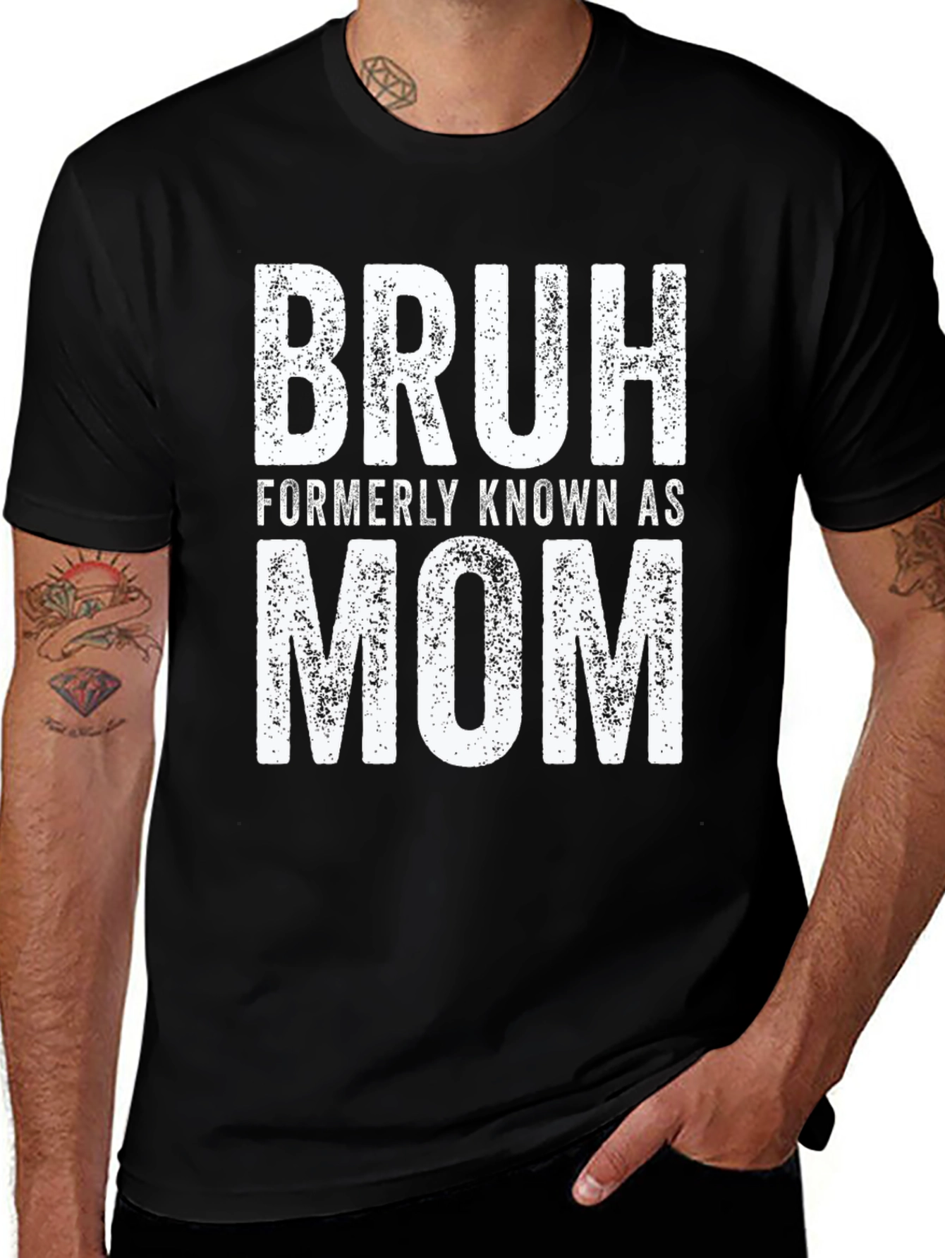 Variant 17 of Bruh Formerly Known as Mom - Funny Graphic T-Shirt