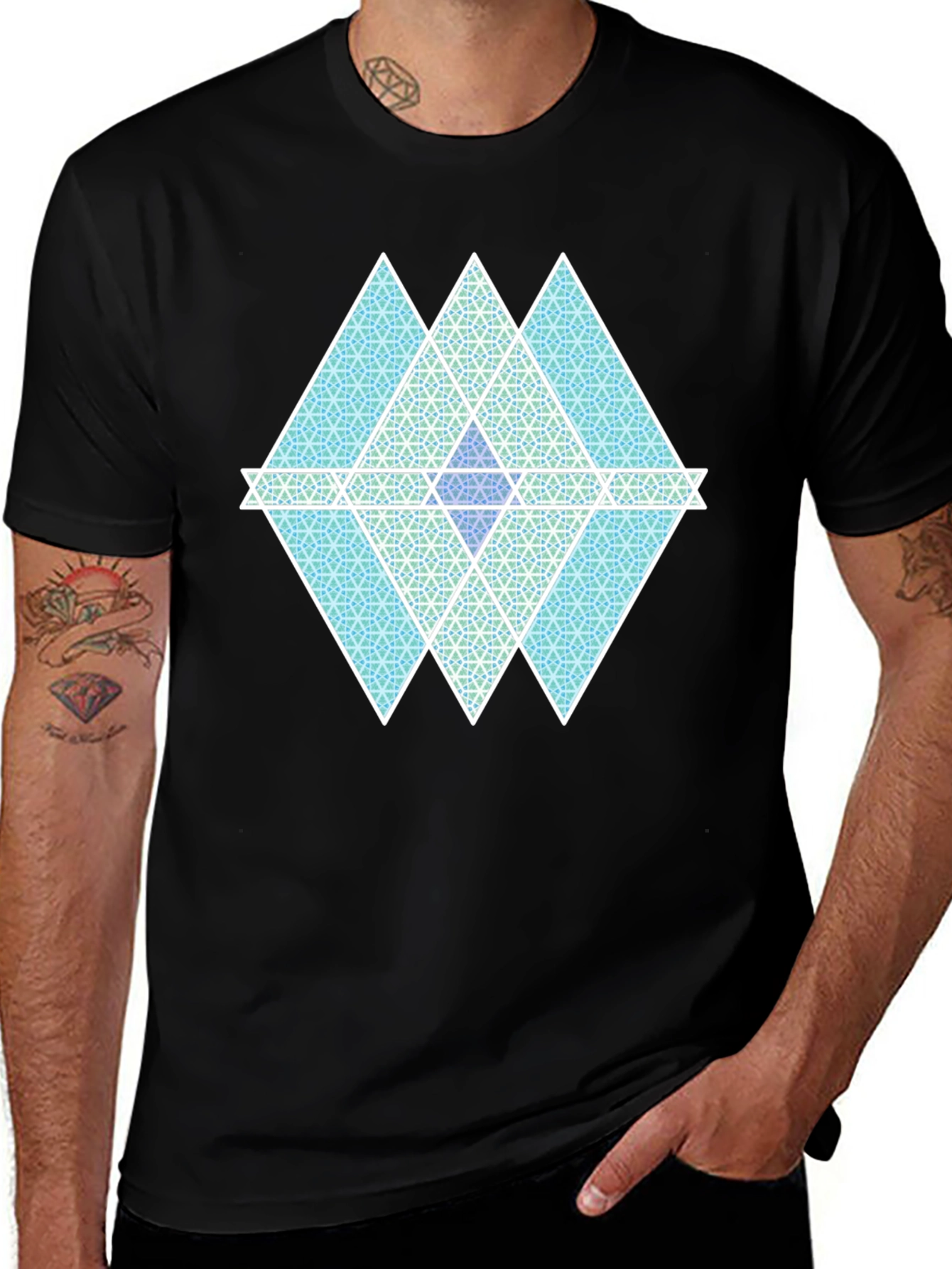 Geometric Pattern Men's T-Shirt
