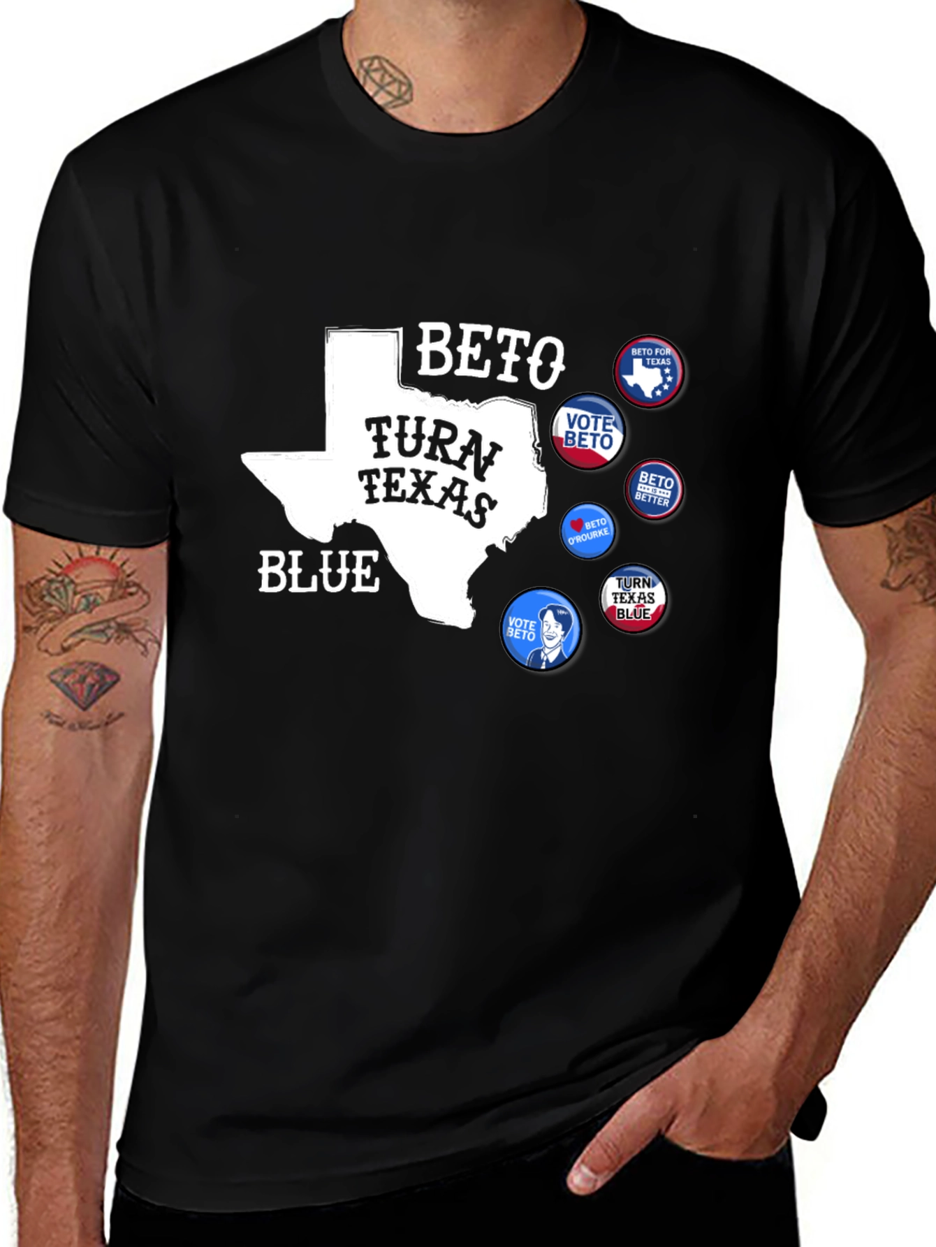 Beto Turn Texas Blue Political T-Shirt