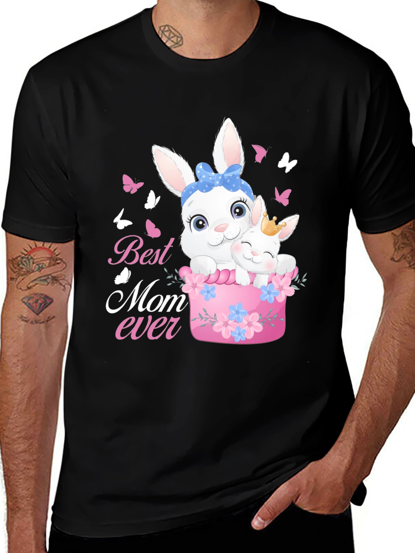 Variant 24 of Best Mom Ever Bunny T-Shirt