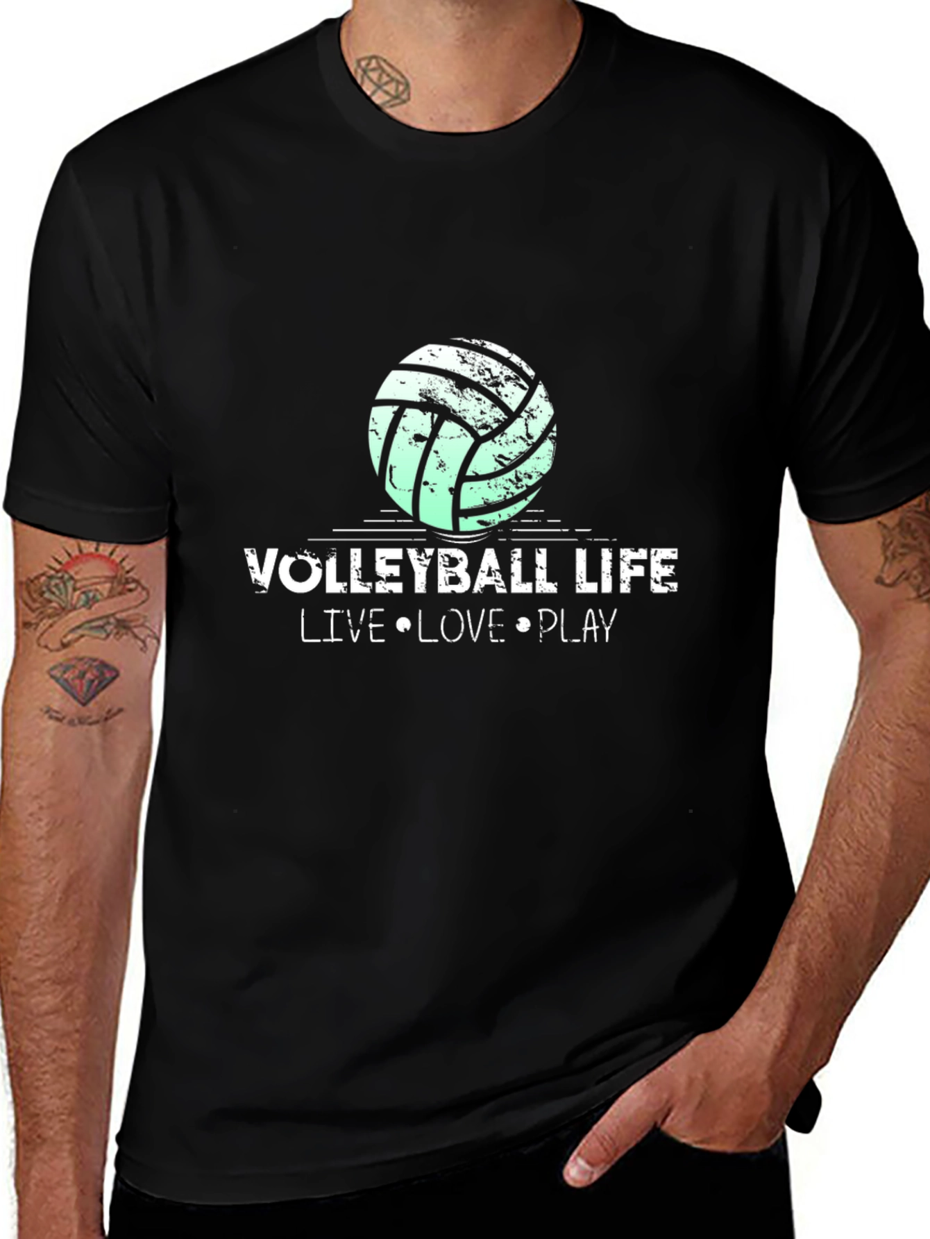 Variant 18 of Volleyball Life T-Shirt - Live, Love, Play