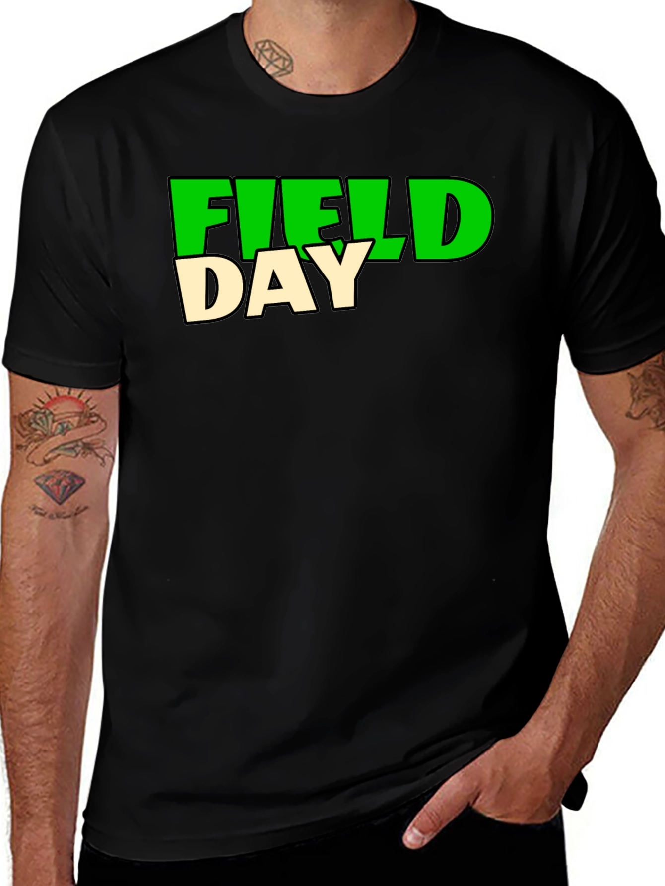 Field Day Graphic T-Shirt - Black
