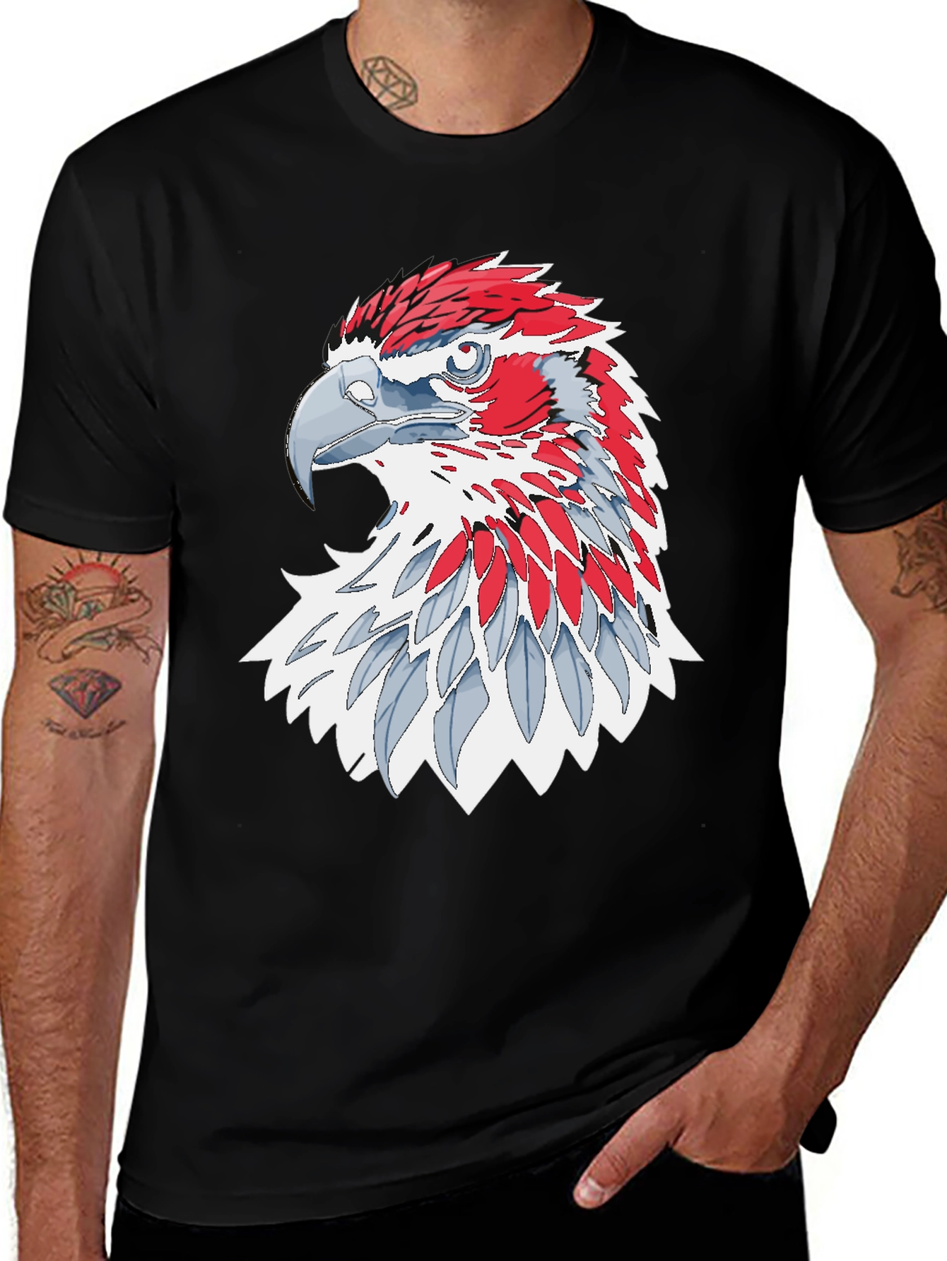 Variant 14 of Eagle Graphic Tee - Patriotic Design