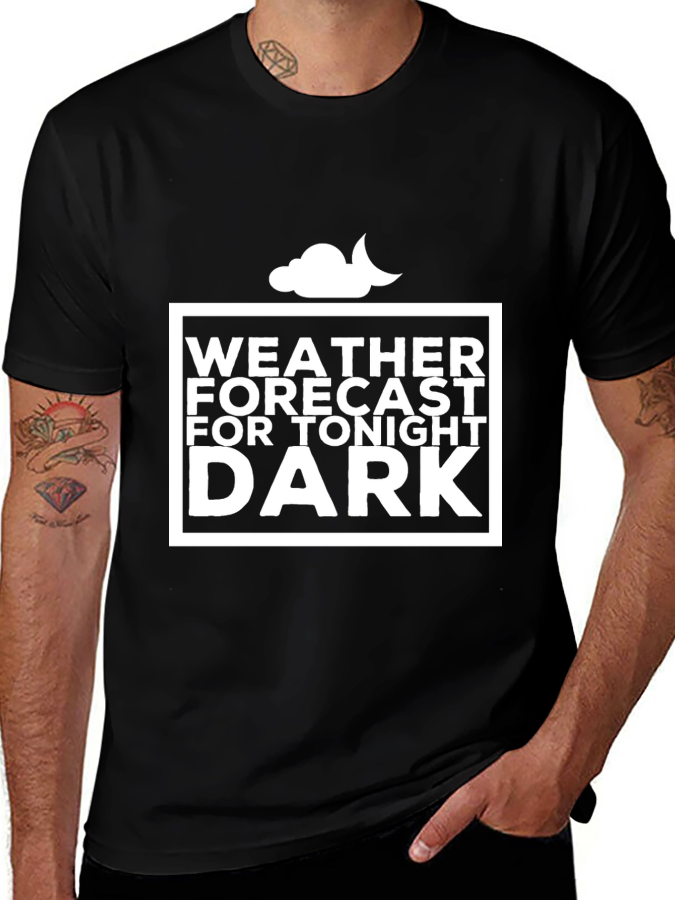 Variant 3 of Weather Forecast: Dark T-Shirt