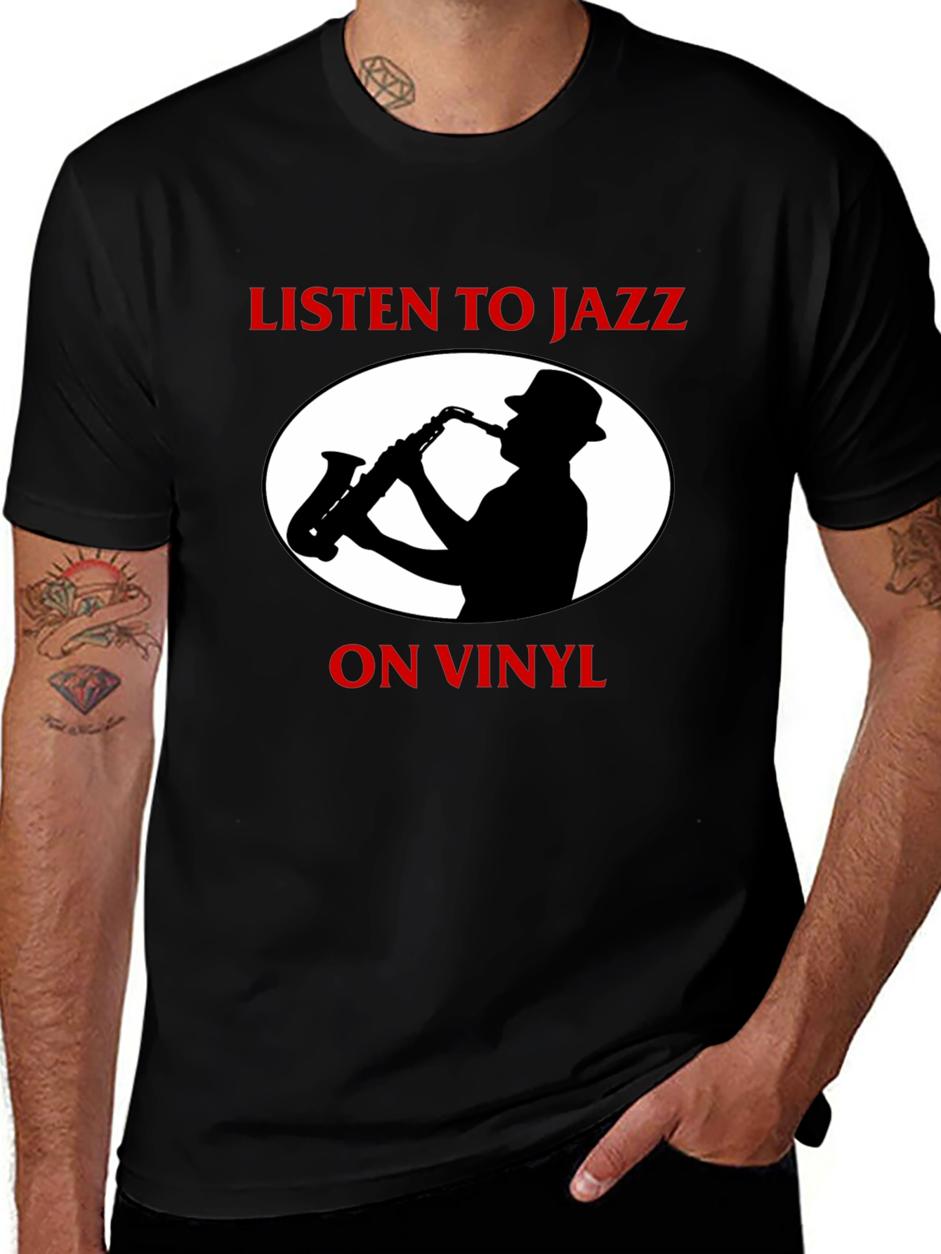 Variant 16 of Listen to Jazz T-Shirt, Vinyl Record Music Shirt