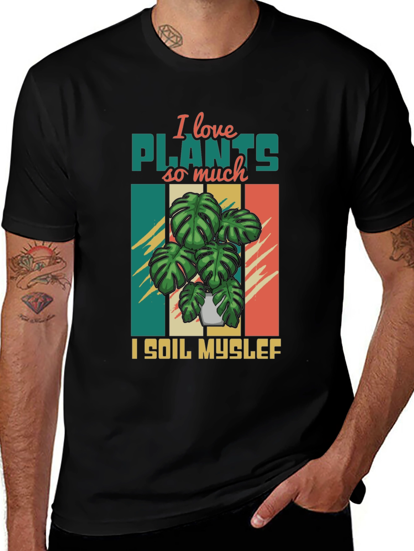 Variant 27 of I Love Plants T-Shirt - Funny Gardening Shirt