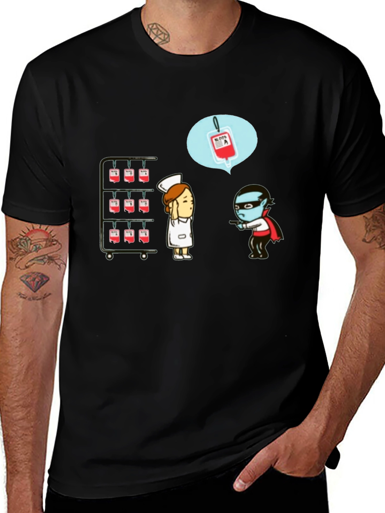 Variant 16 of Humorous Vampire Blood Drive T-Shirt