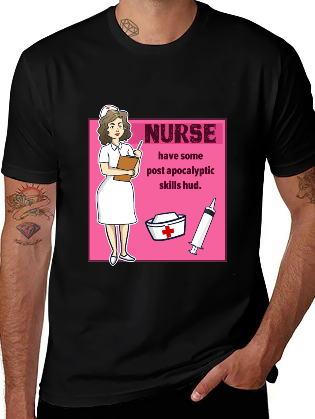 Variant 28 of Nurse Post Apocalyptic Skills T-Shirt