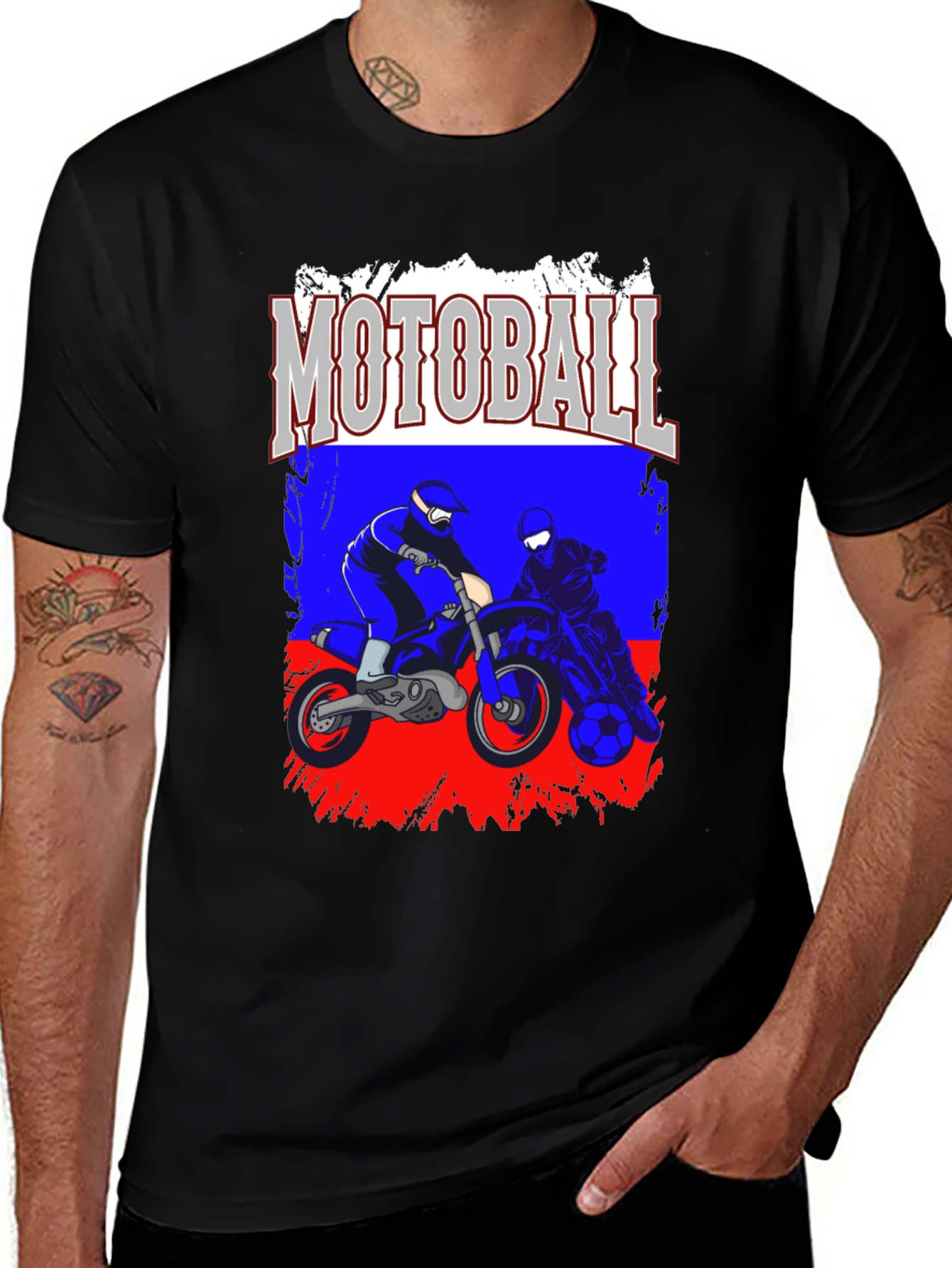 Motoball T-Shirt - Motorbike Soccer Tee