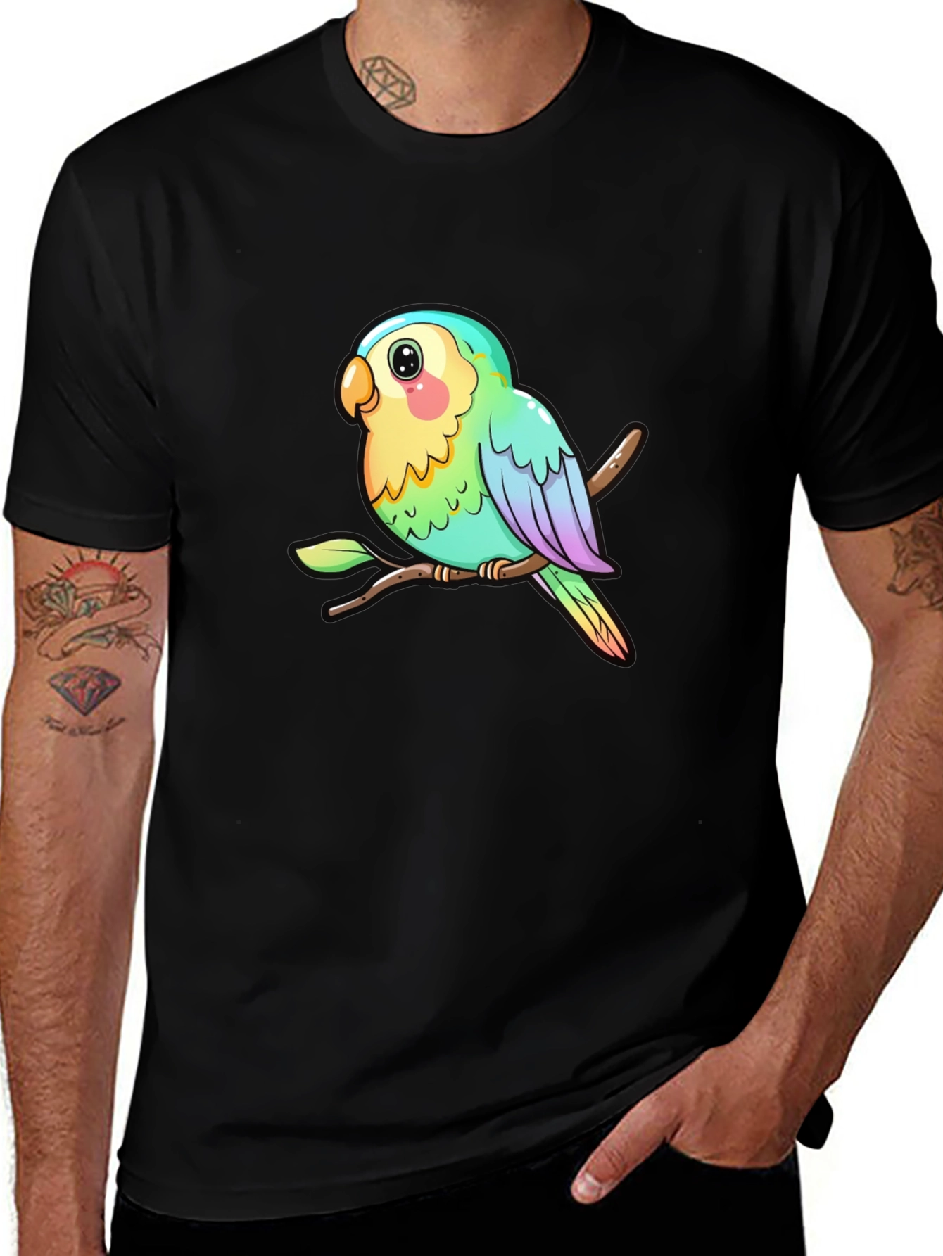 Variant 8 of Parrot Graphic Tee - Cute Bird T-Shirt