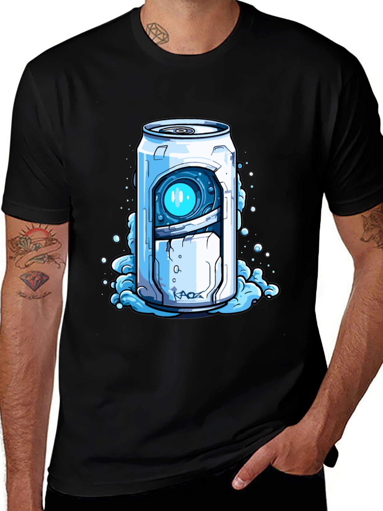 Variant 2 of Cool Graphic Tee: Robot Can