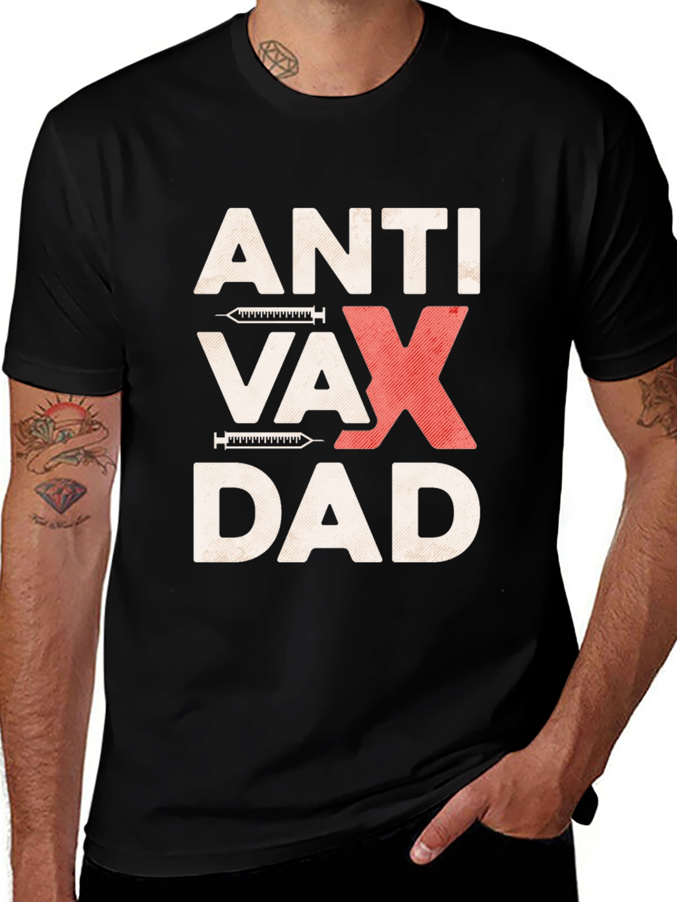 Variant 28 of Anti Vax Dad T-Shirt Vaccine Humor Tee