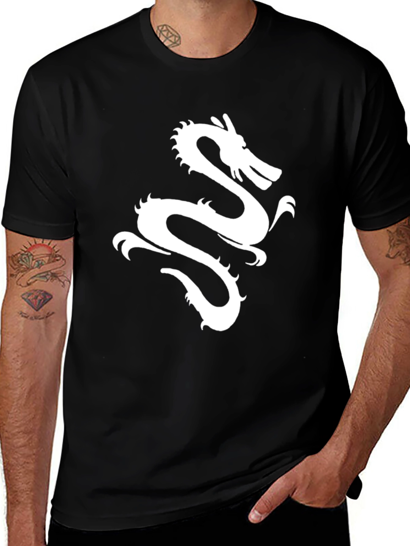 Dragon Graphic Tee - Black