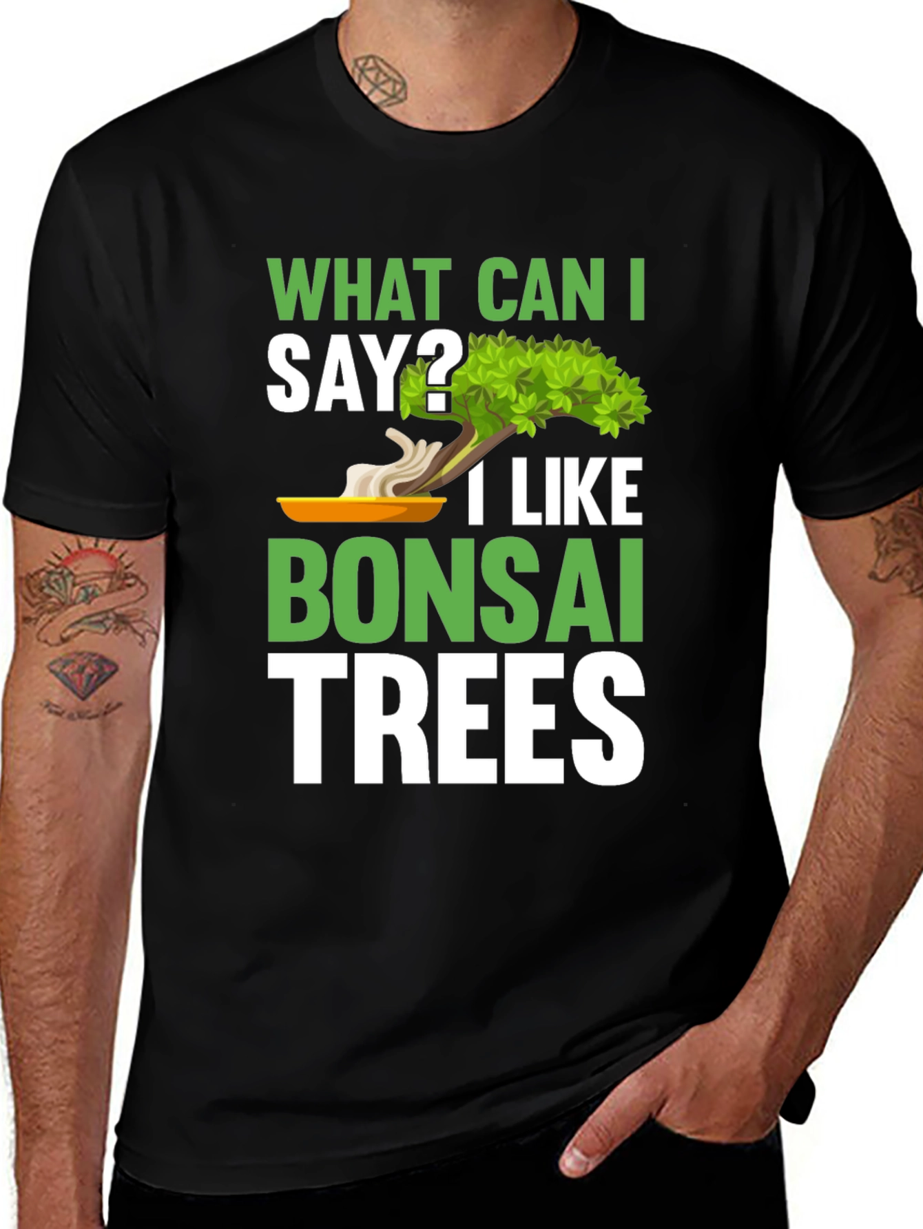 Variant 27 of What Can I Say? Bonsai Trees Graphic T-Shirt