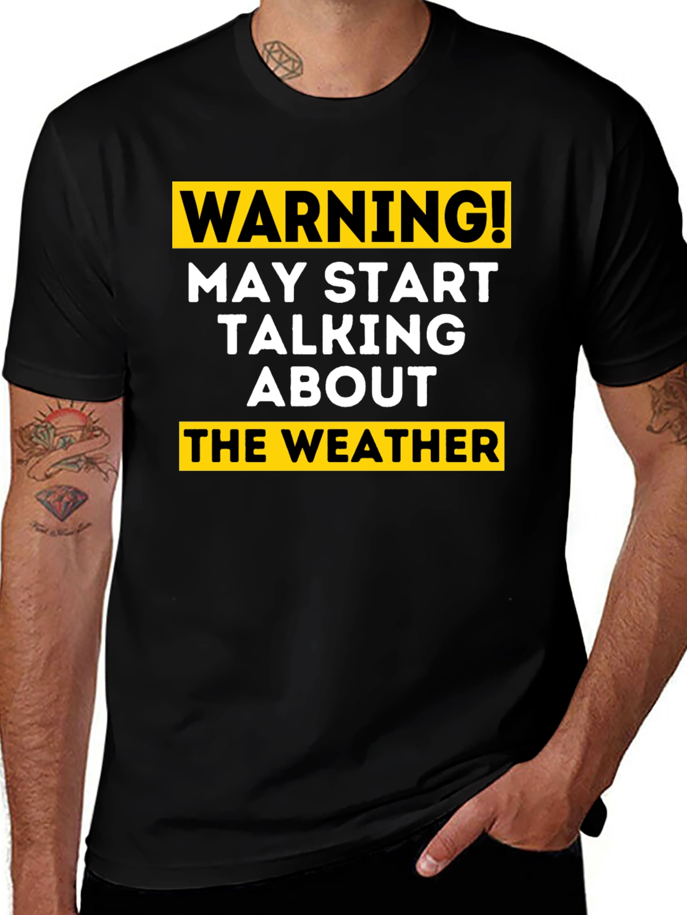Variant 10 of Warning May Start Talking About the Weather T-Shirt