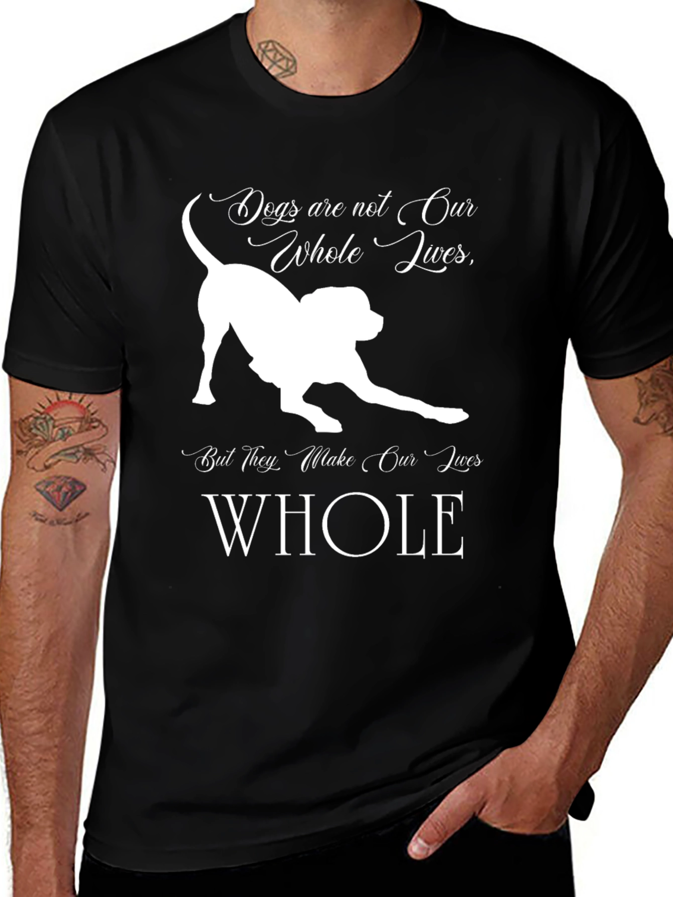 Dog Lover T-Shirt - 'Dogs are not our whole lives'
