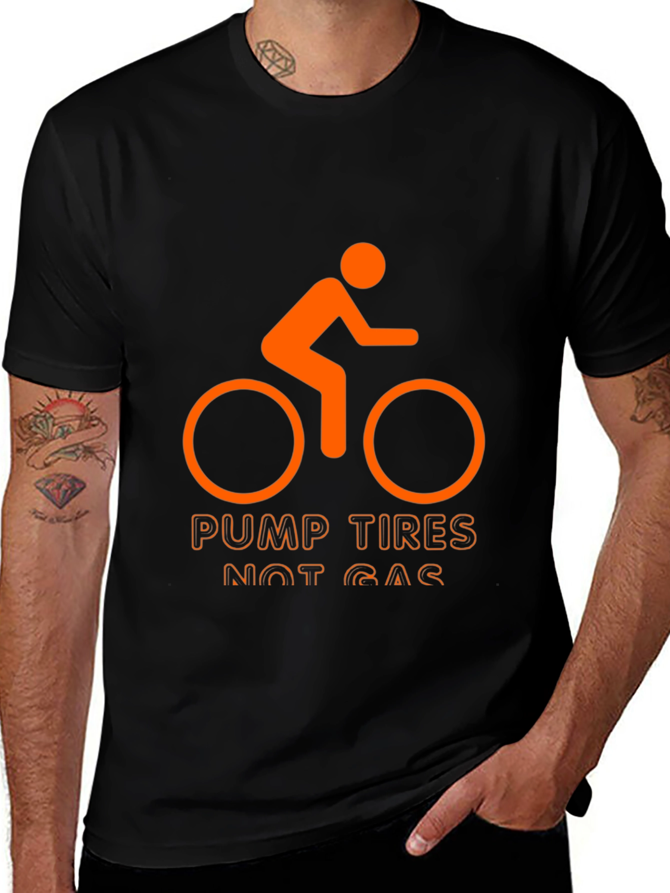 Pump Tires Not Gas - Cycling T-Shirt