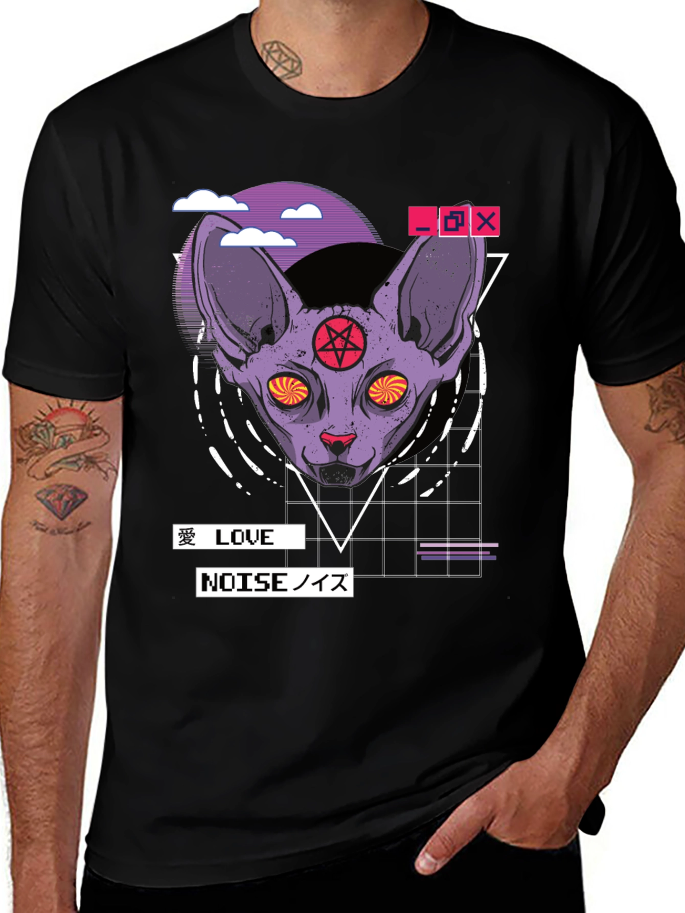 Variant 21 of Occult Cat Graphic T-Shirt