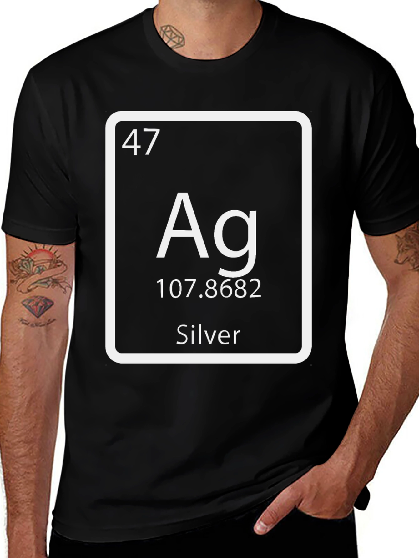 Silver Element T-Shirt - Chemistry Periodic Table Tee