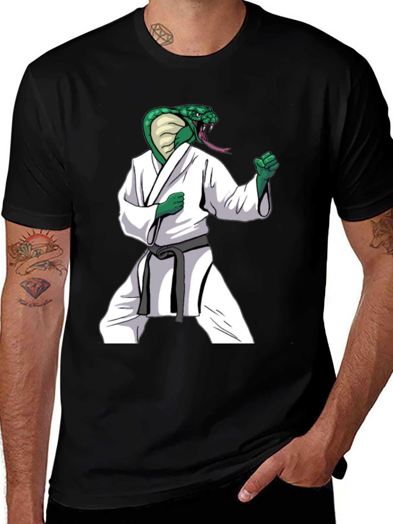 Variant 10 of Cobra Karate T-Shirt - Strike First!