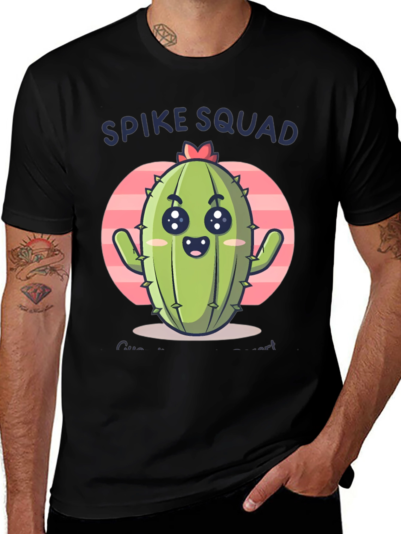 Variant 6 of Spike Squad Cute Cactus Graphic T-Shirt