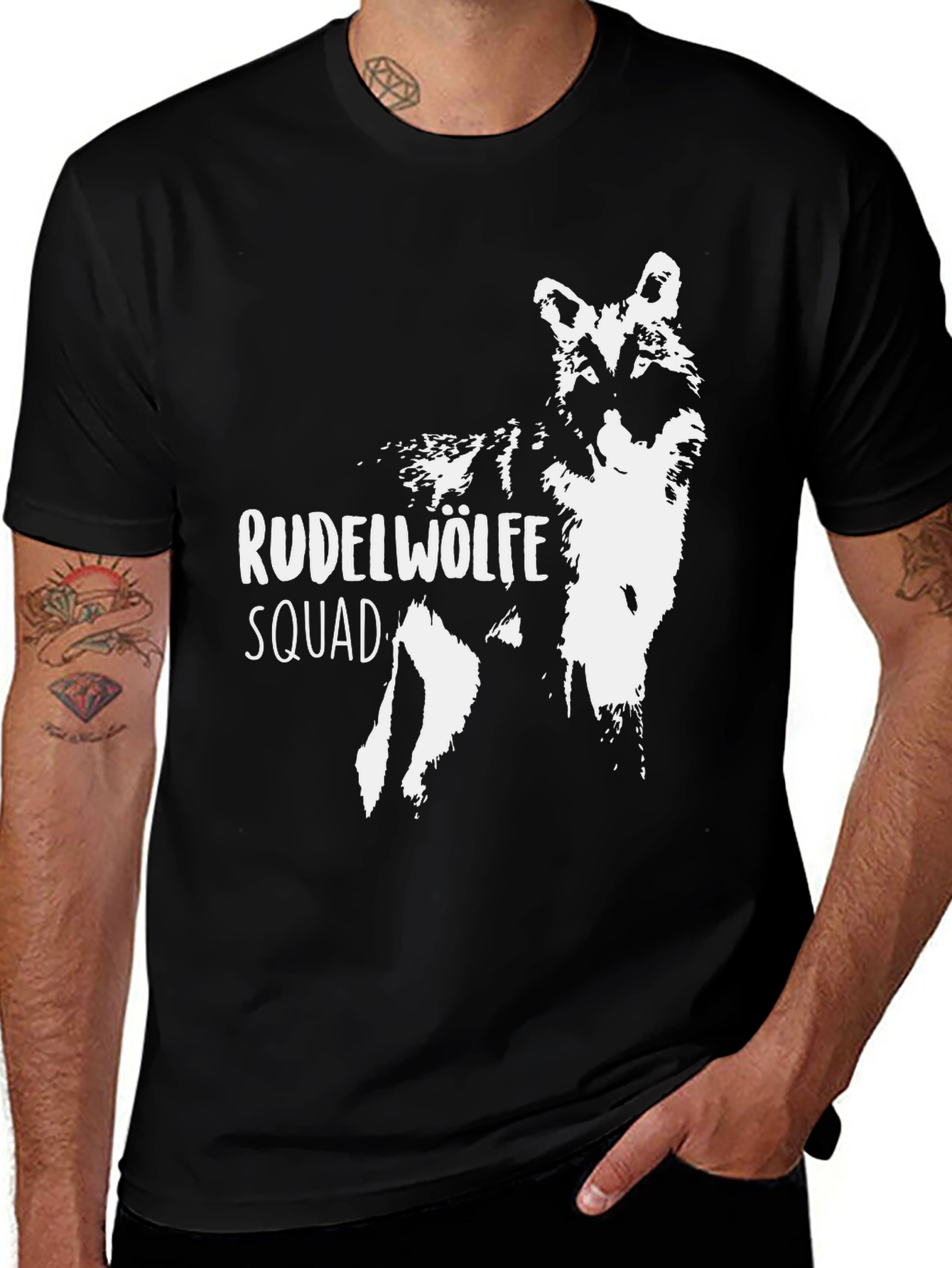 Black Rudelwölfe Squad Black T-Shirt main image